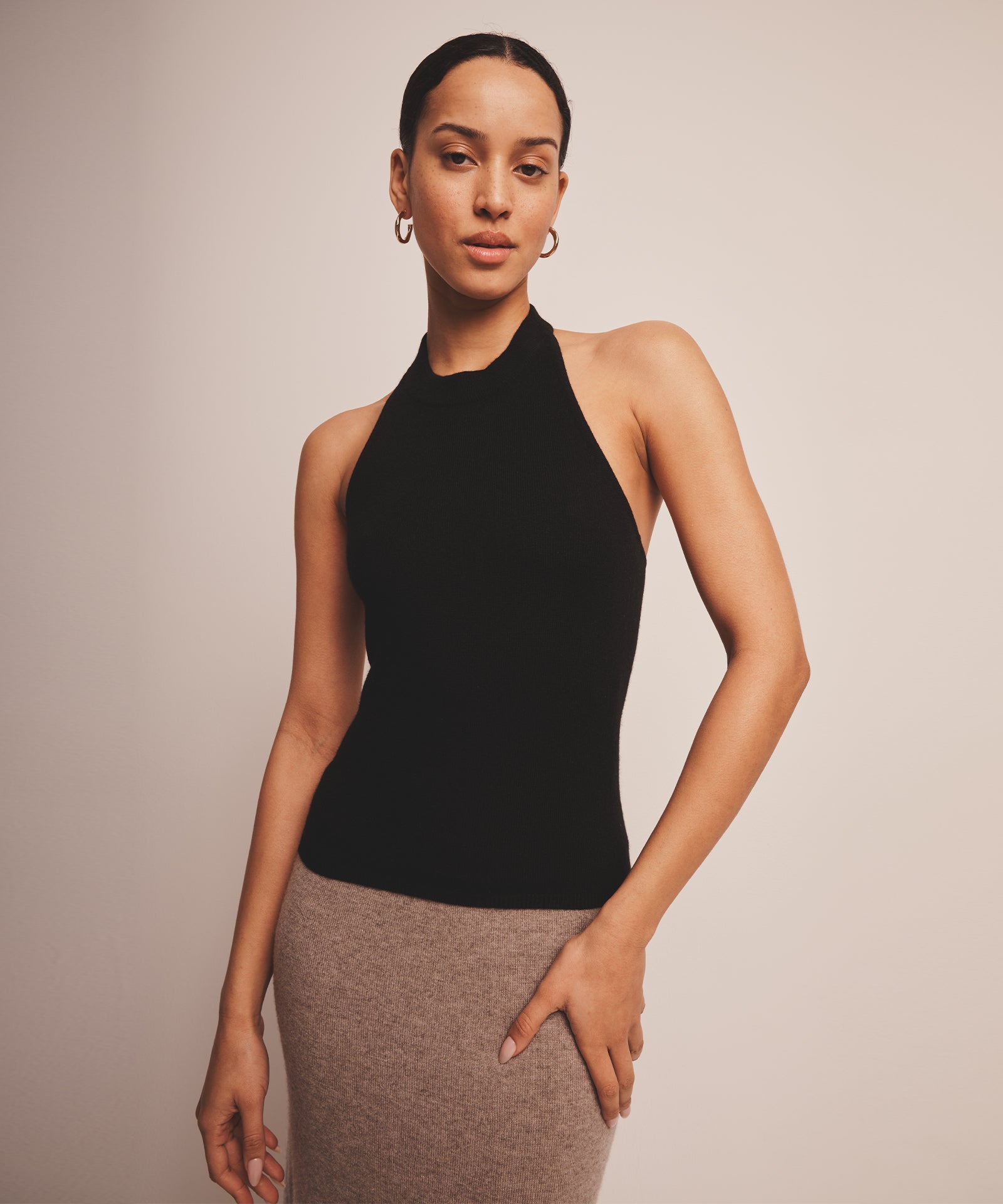 Signature Cashmere Halter Top – NAADAM, image size:1600x1920