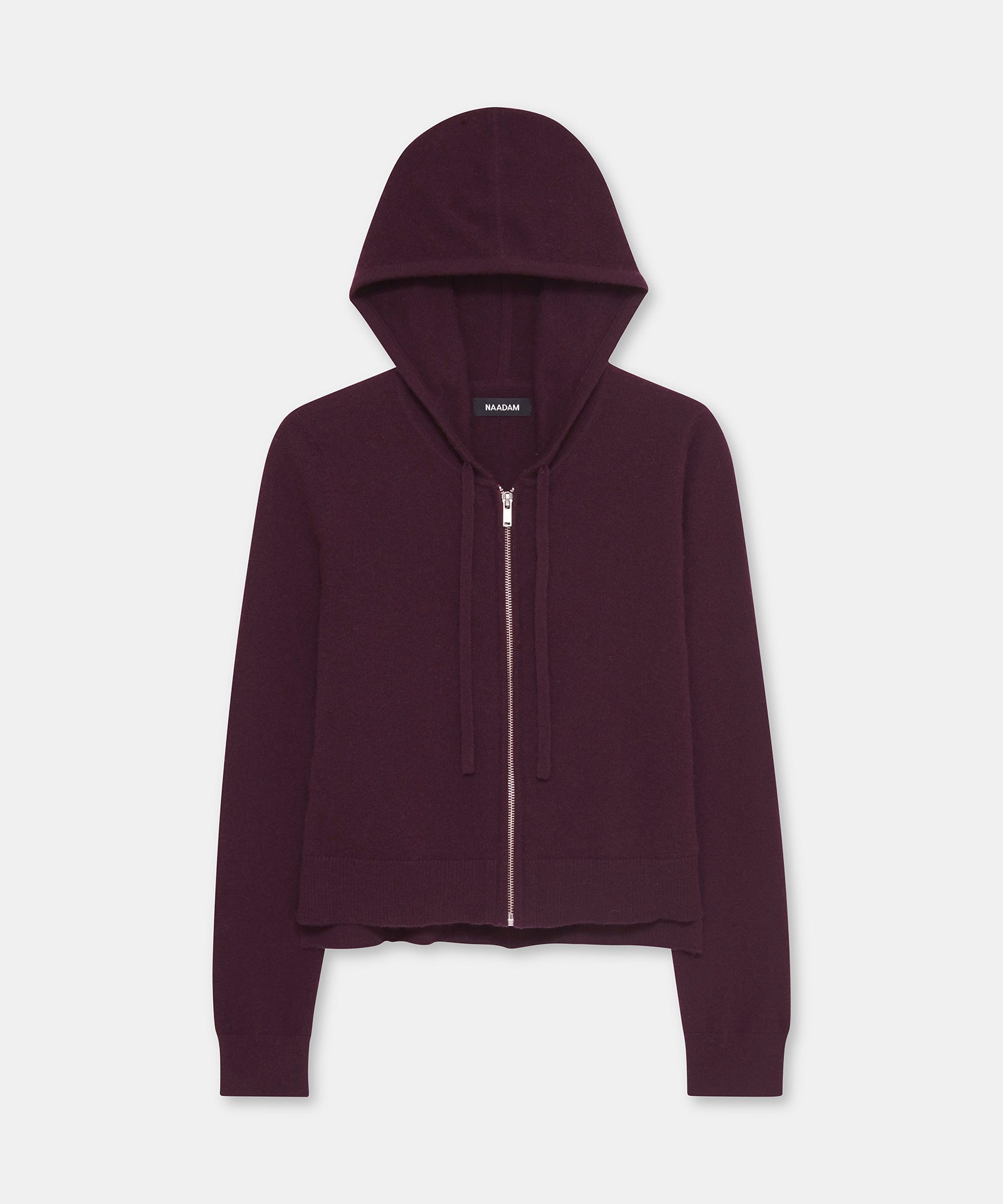 Signature Cashmere Cropped Zip Up Hoodie – NAADAM