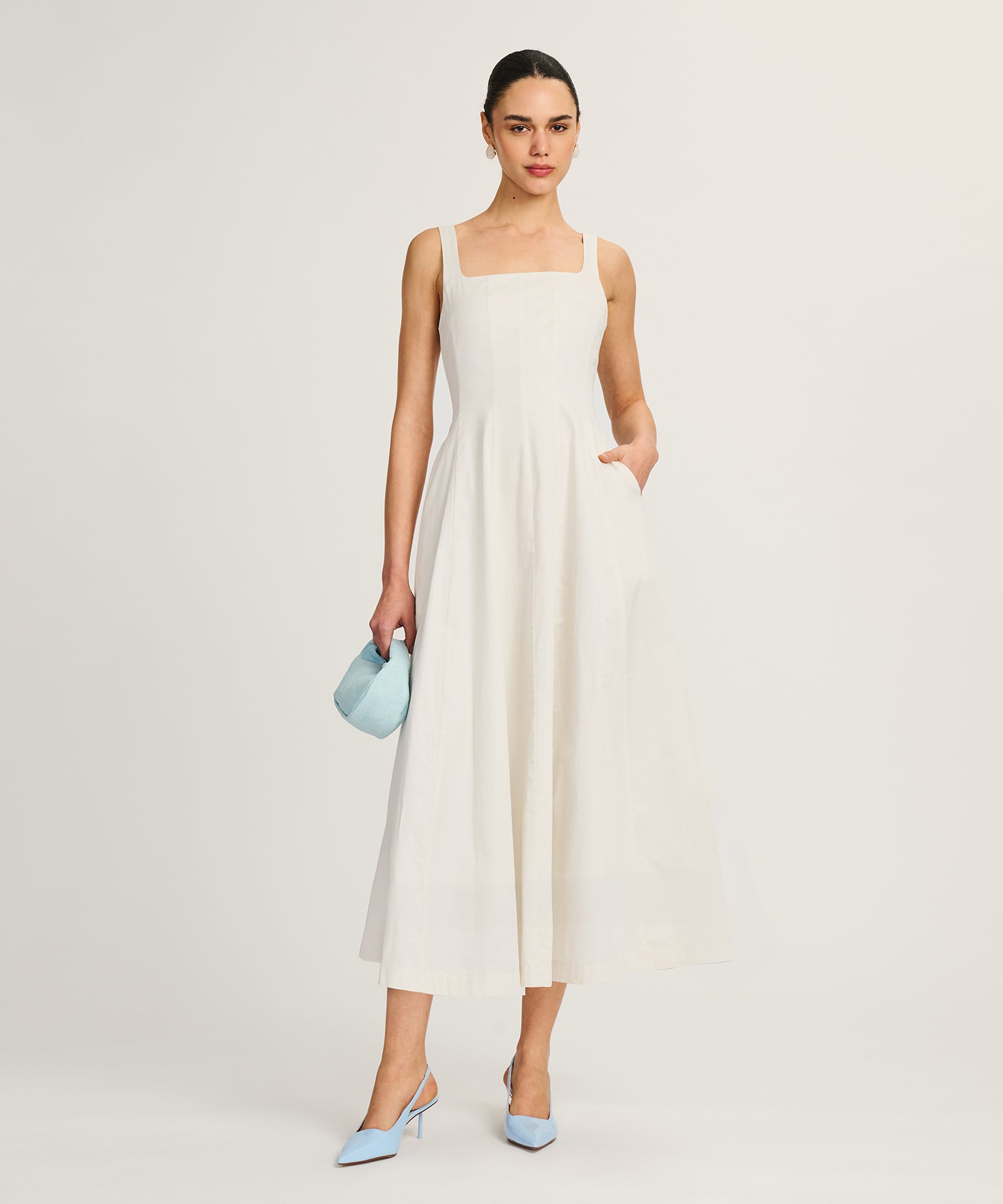 white cashmere dress Cream / XXS / W122CC6445 Compact Stretch Crafted in a ribbed knit for a close fit Ultrafine Cashmere Slip Dress -