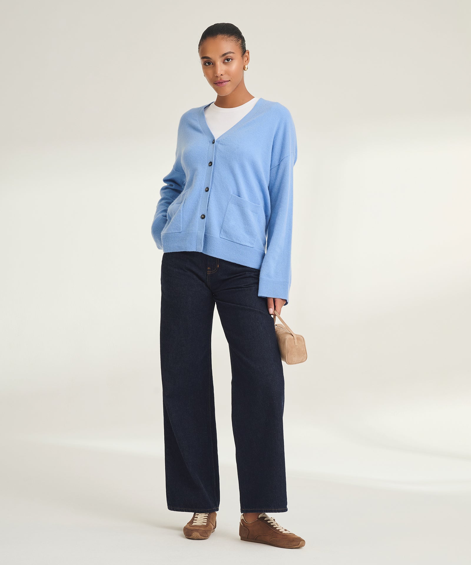 Signature Cashmere Boxy Cardigan – NAADAM