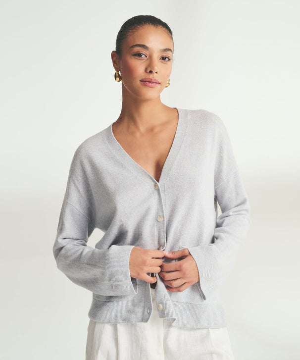 Signature Cashmere Boxy Cardigan