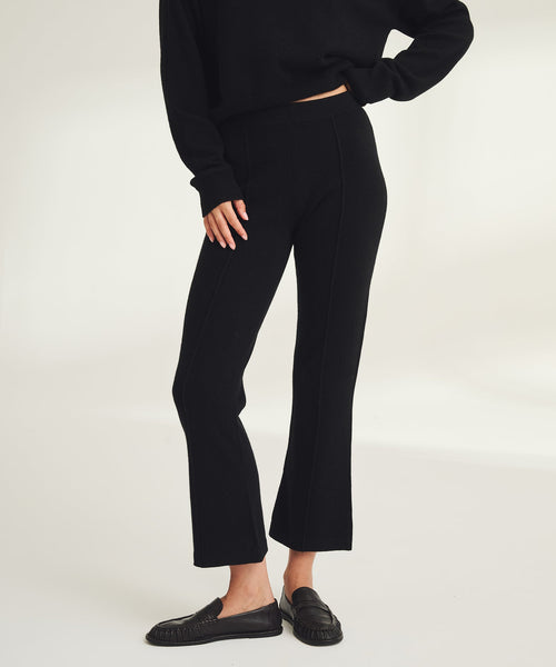Signature Cashmere Cropped Pant with Pintucks – NAADAM