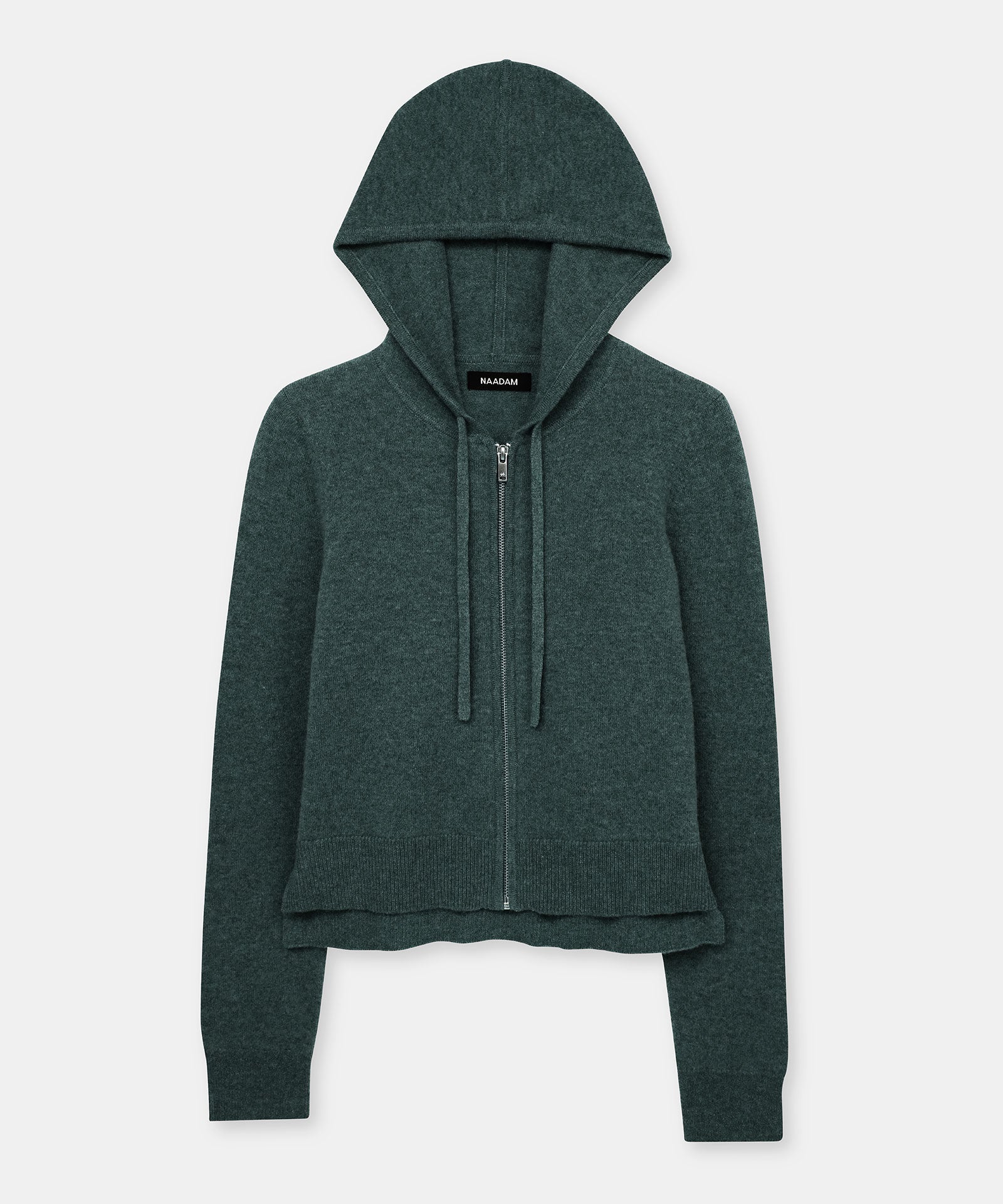 Signature Cashmere Cropped Zip Up Hoodie – NAADAM