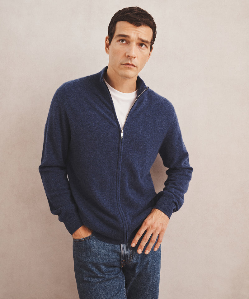 Signature Cashmere Full Zip Sweater – NAADAM