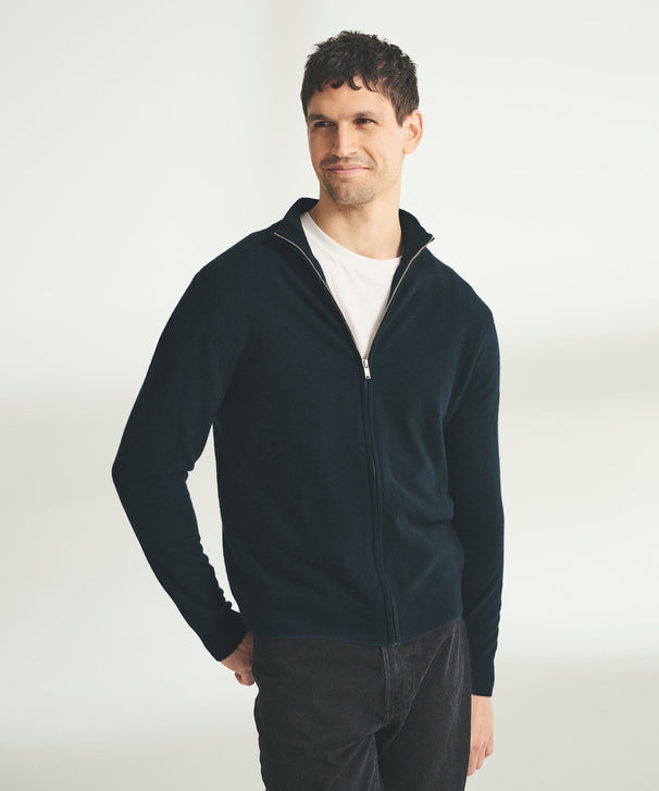 Signature Cashmere Full Zip Sweater