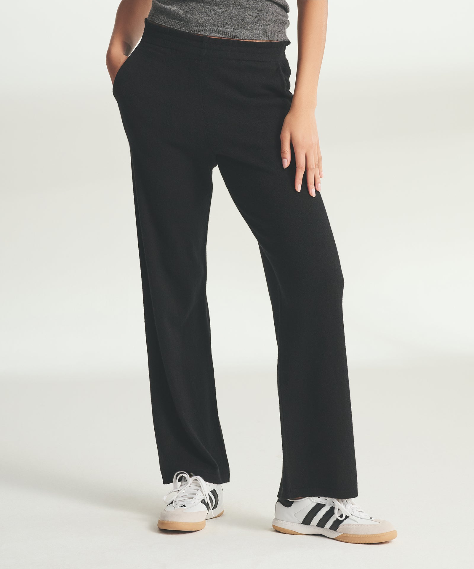 Signature Cashmere Paperbag Wide Leg Pants – NAADAM