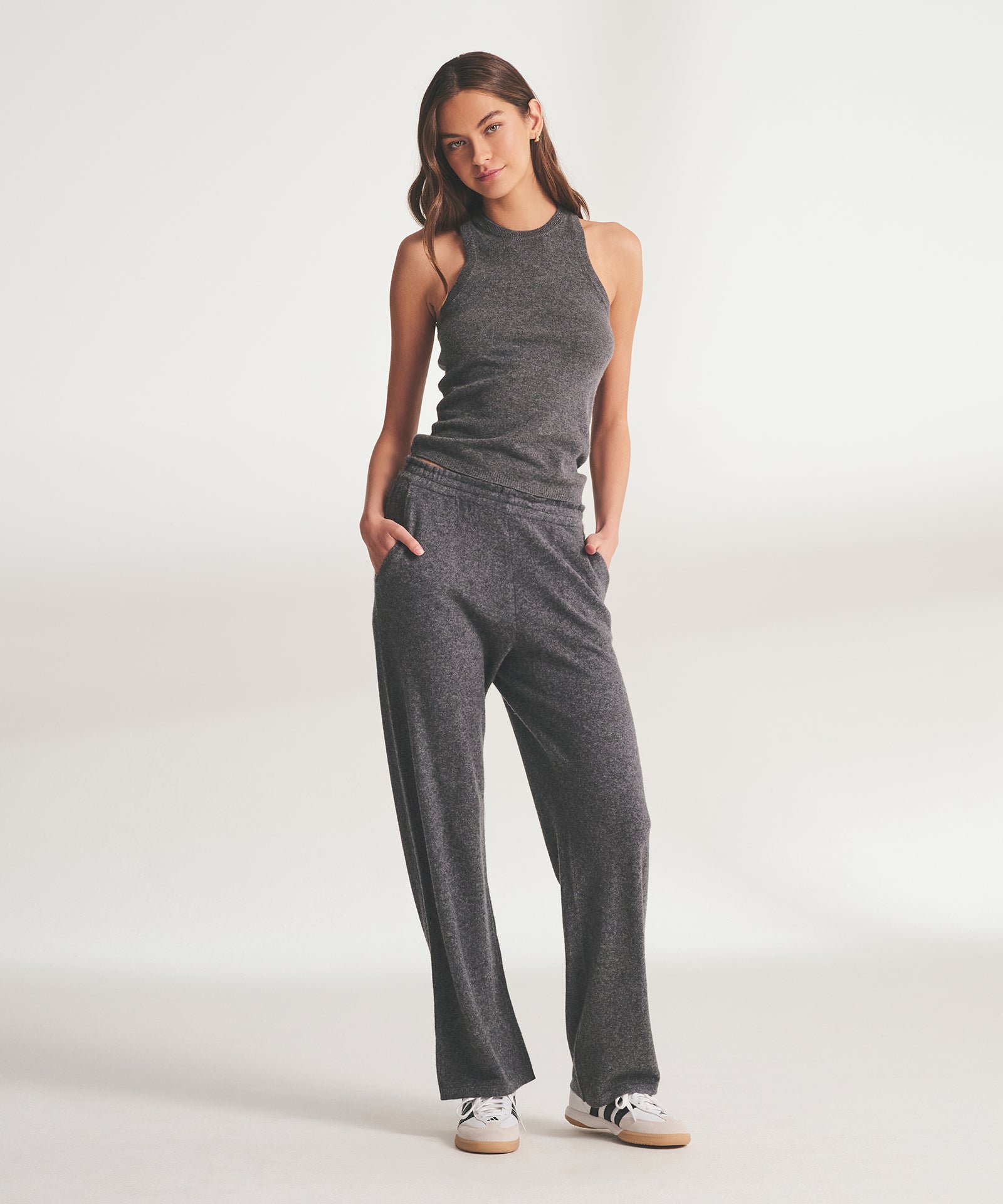 Signature Cashmere Paperbag Wide Leg Pants – NAADAM