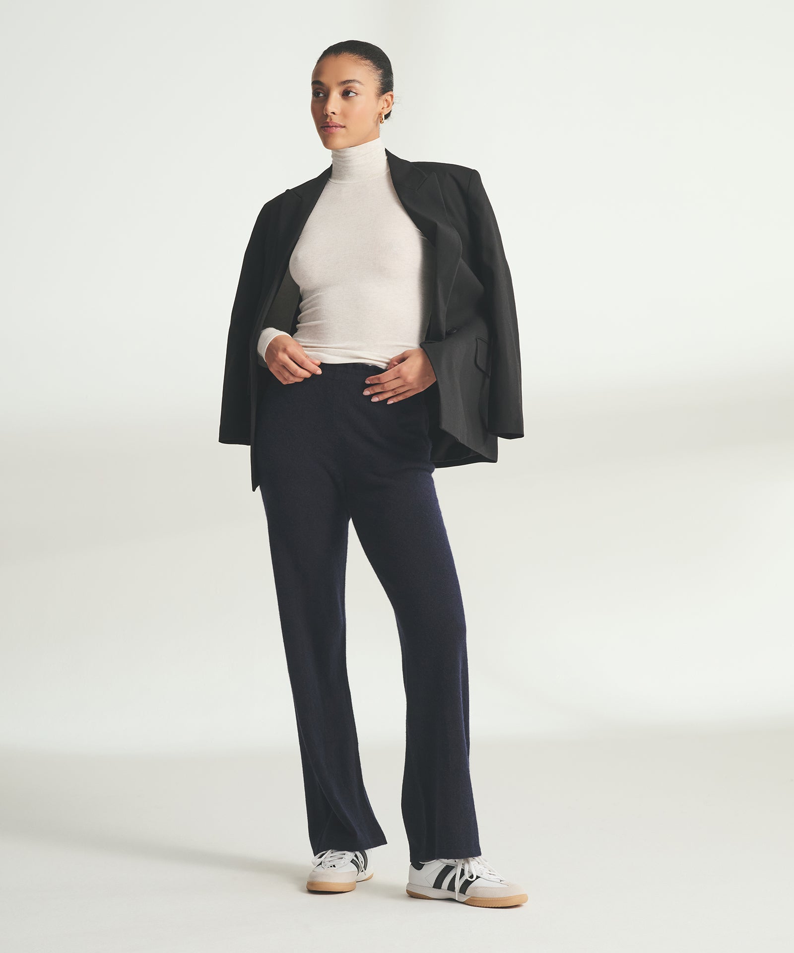 Signature Cashmere Paperbag Wide Leg Pants – NAADAM