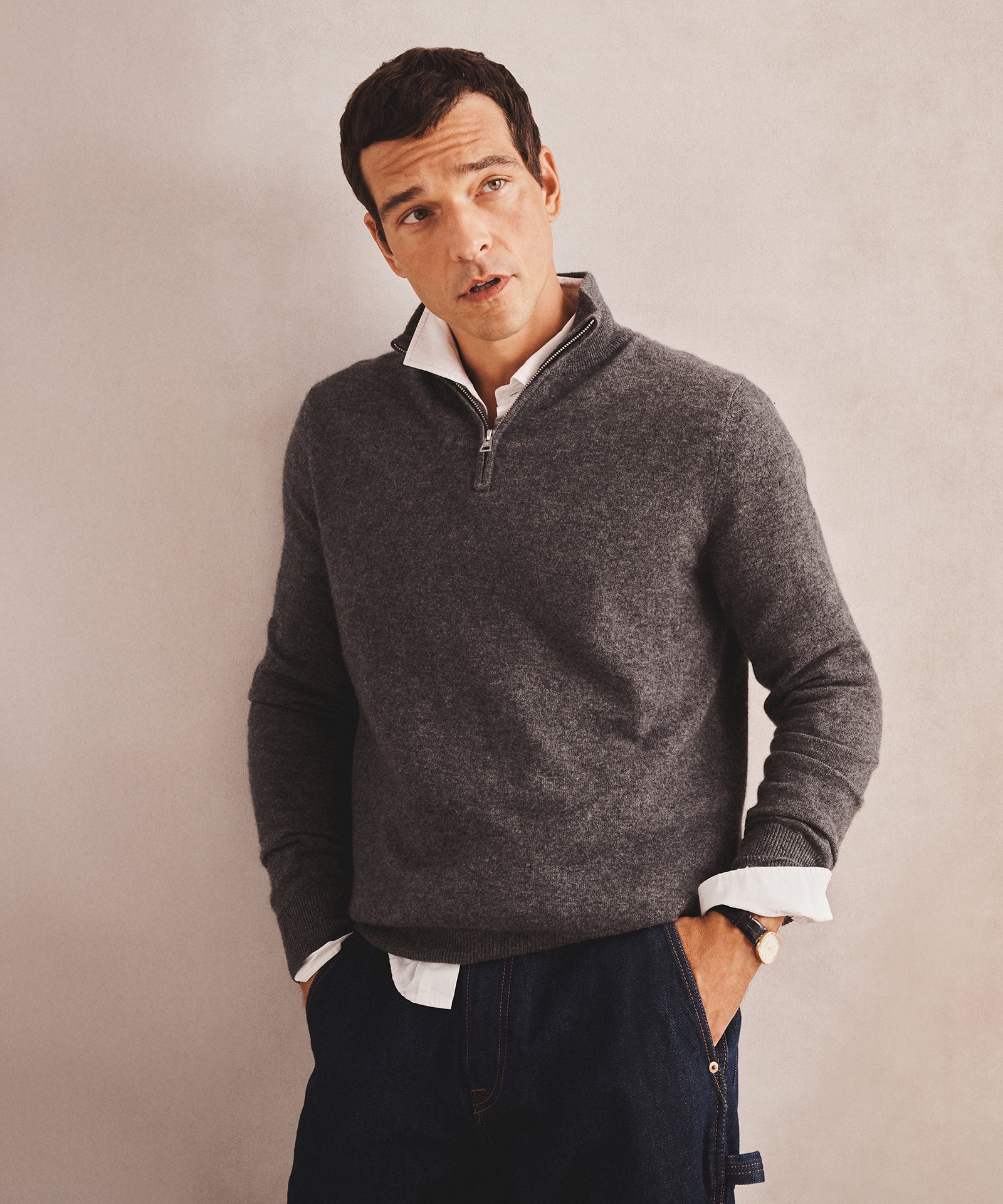 Signature Cashmere Quarter Zip – NAADAM