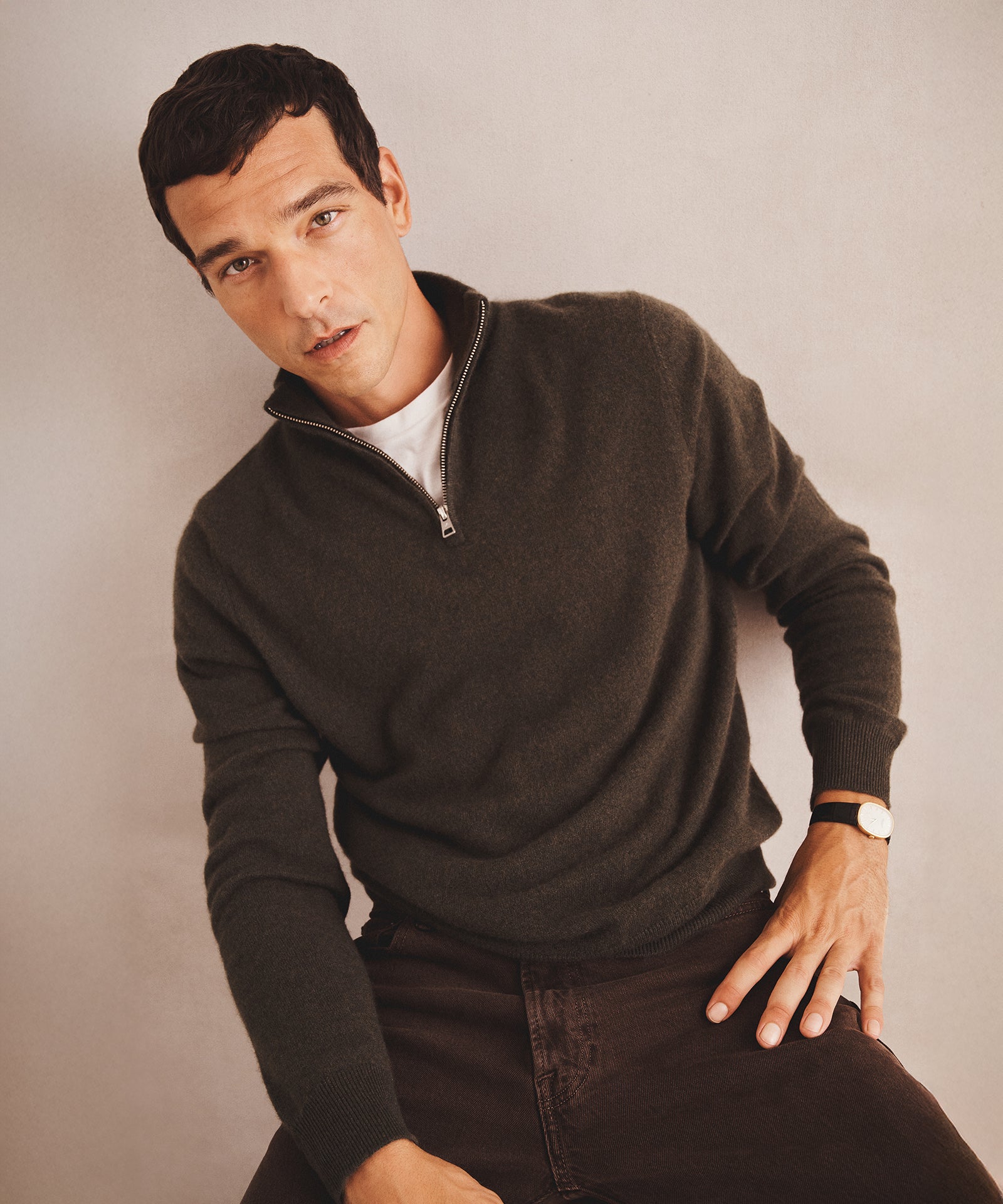 Signature Cashmere Quarter Zip – NAADAM