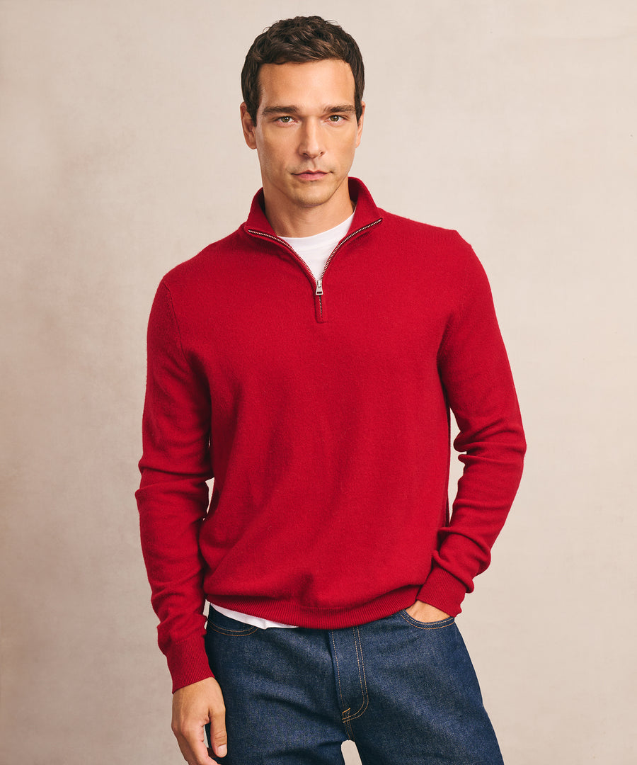 Signature Cashmere Quarter Zip