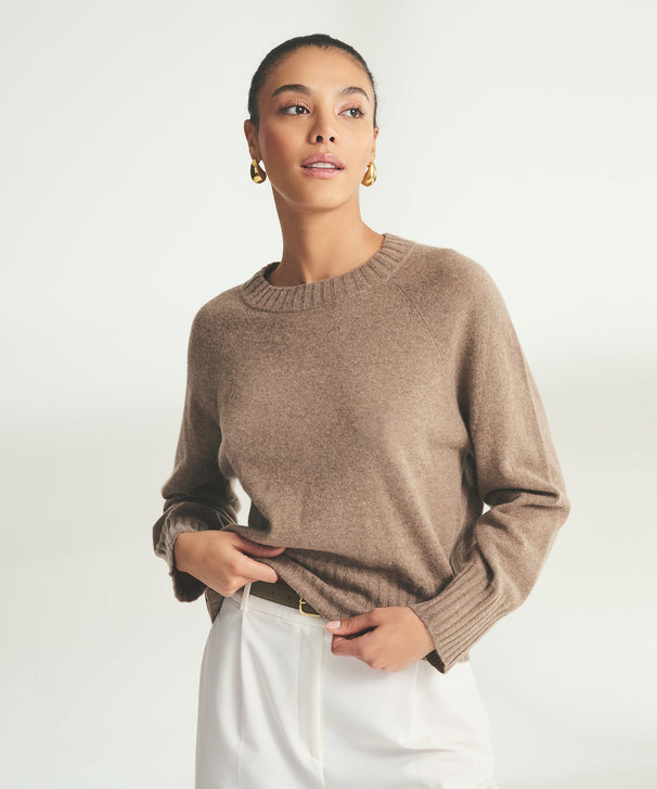 Signature Cashmere Raglan Crewneck Sweater