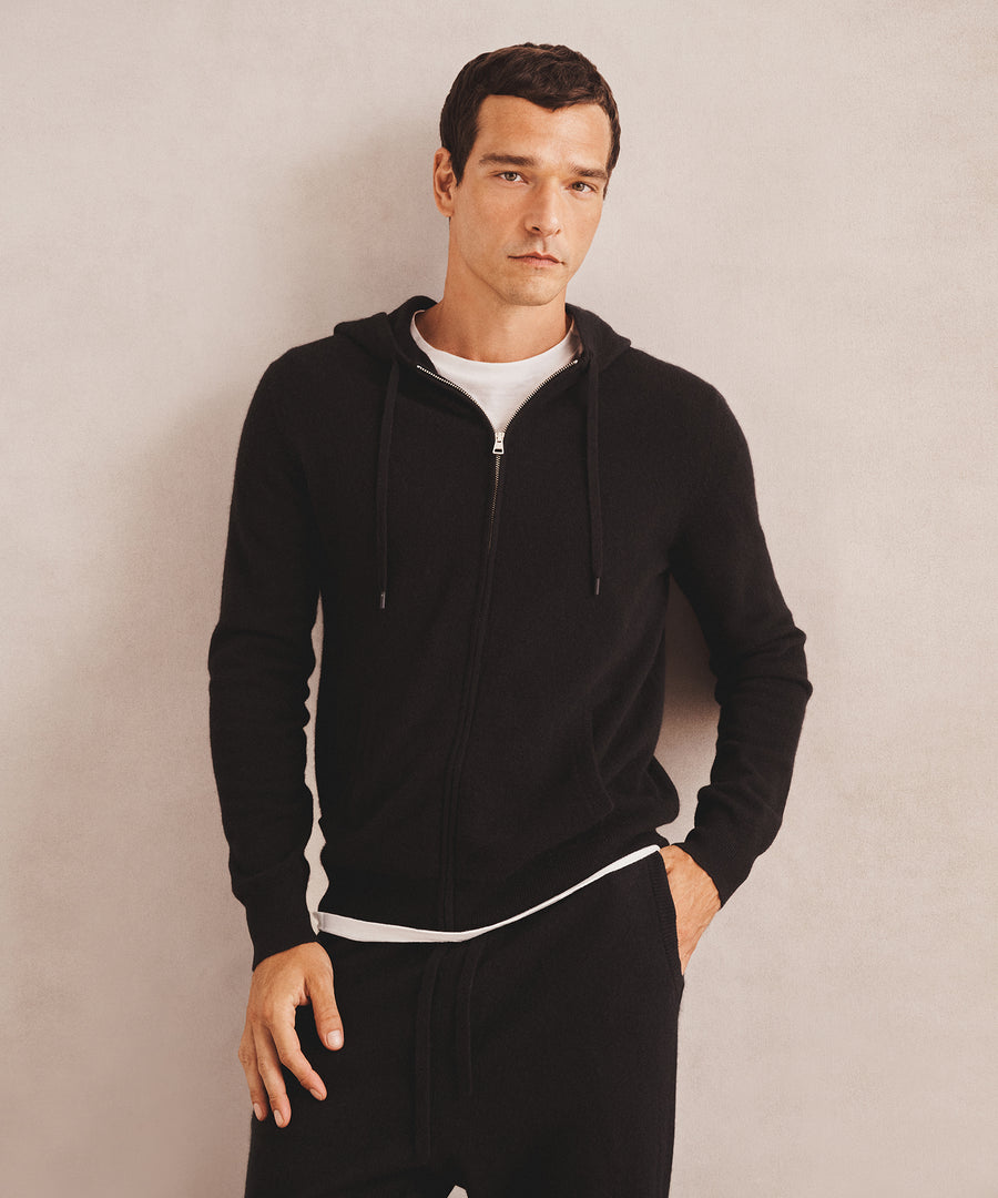 Signature Cashmere Zip Hoodie