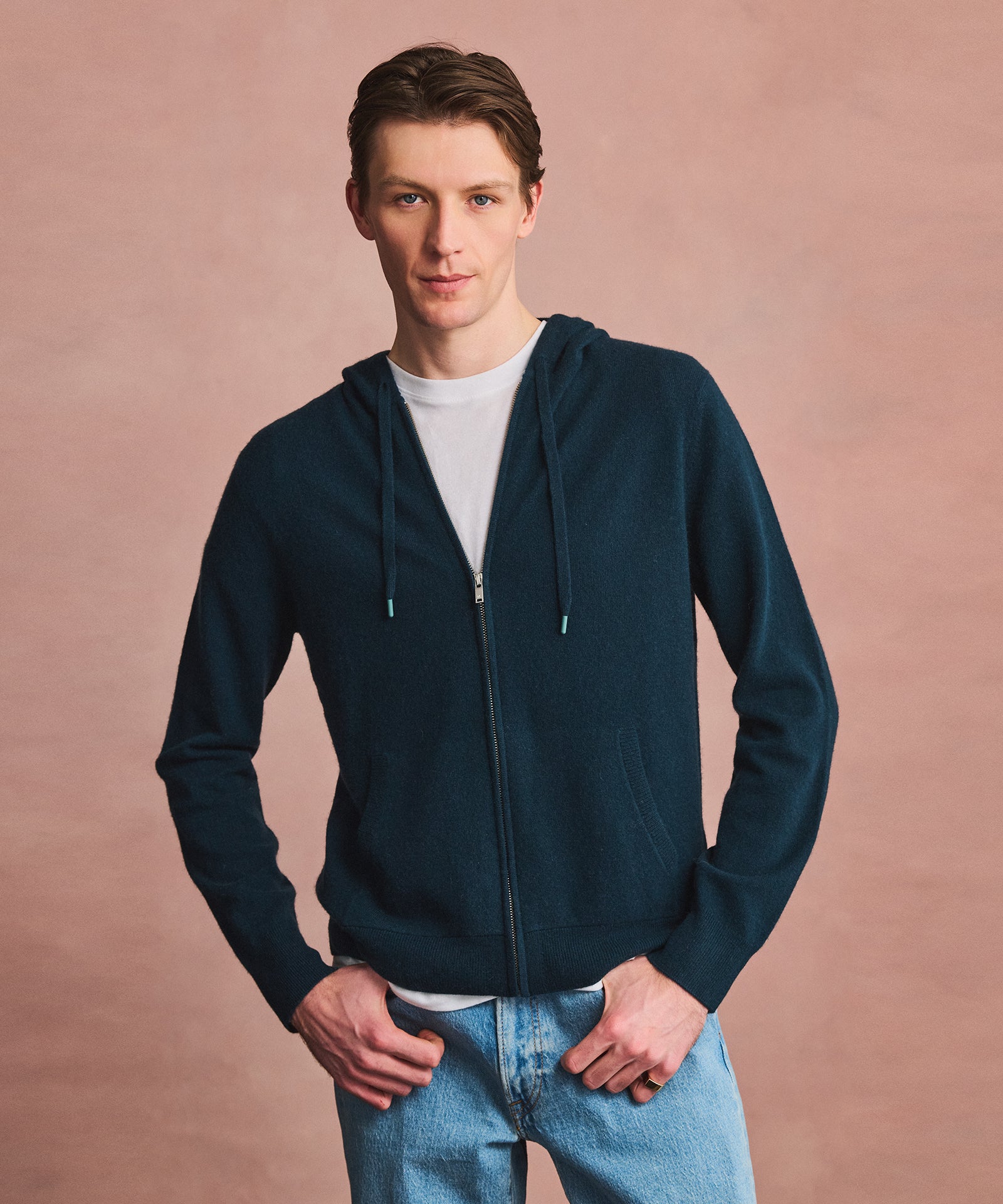 Signature Cashmere Zip Hoodie – NAADAM