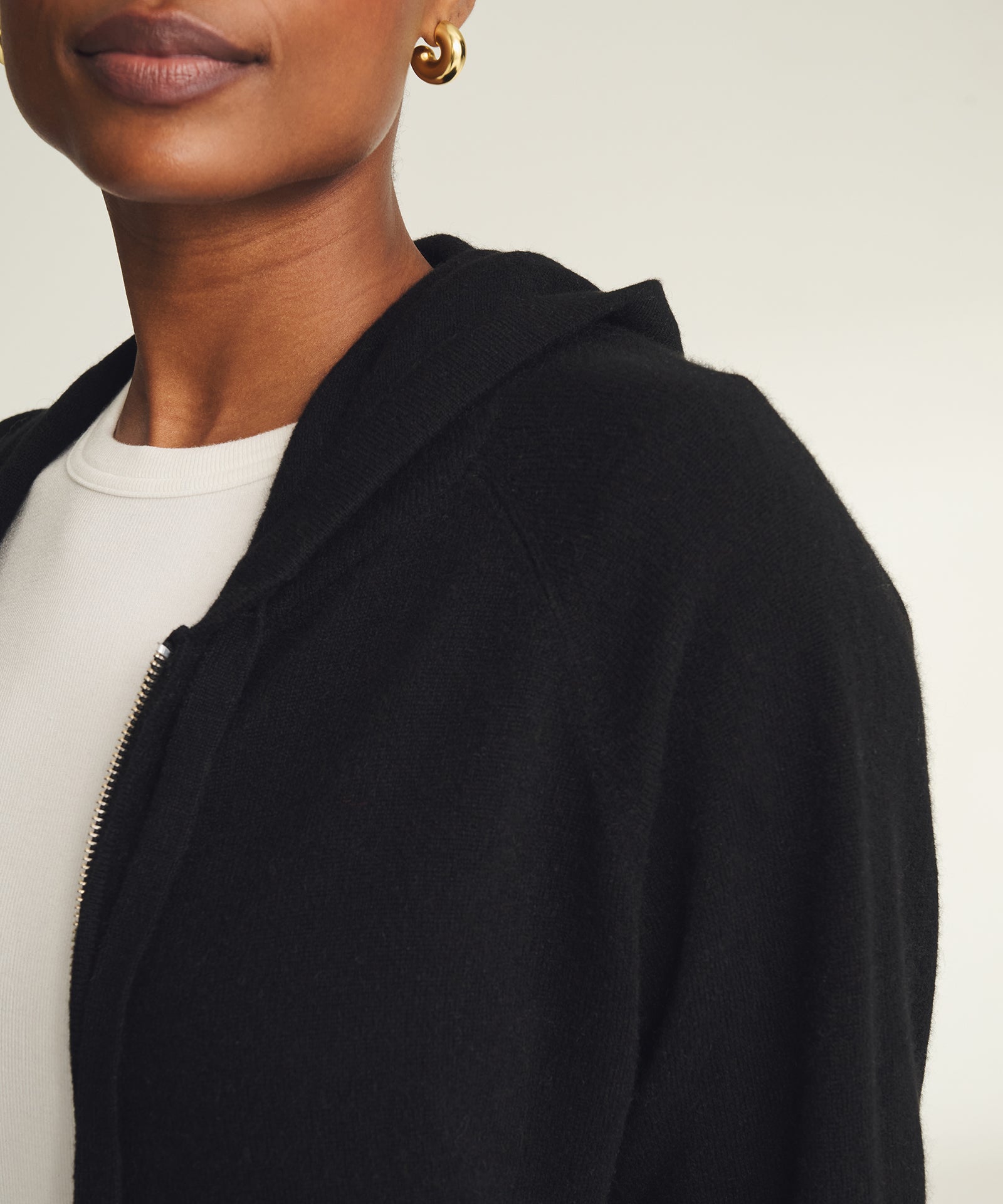 トップス LIDNM/WOOL CASHMERE ZIP HOODIE LIDNM（リドム）の「WOOL CASHMERE ZIP HOODIE（パーカー）」 - WEAR