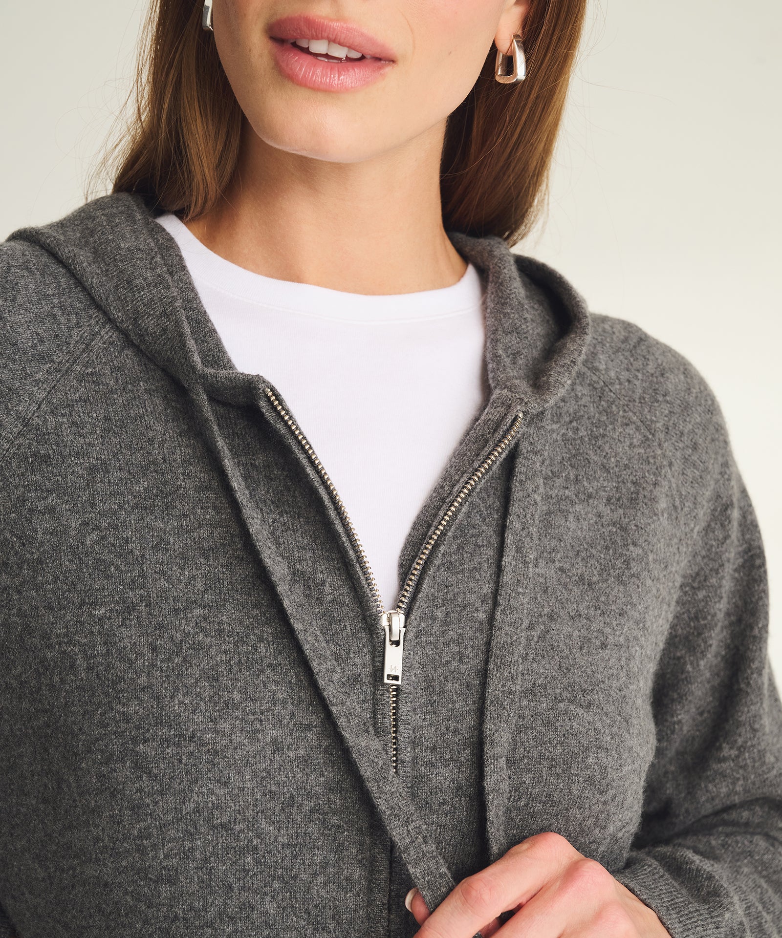Signature Cashmere Zip Up Hoodie – NAADAM