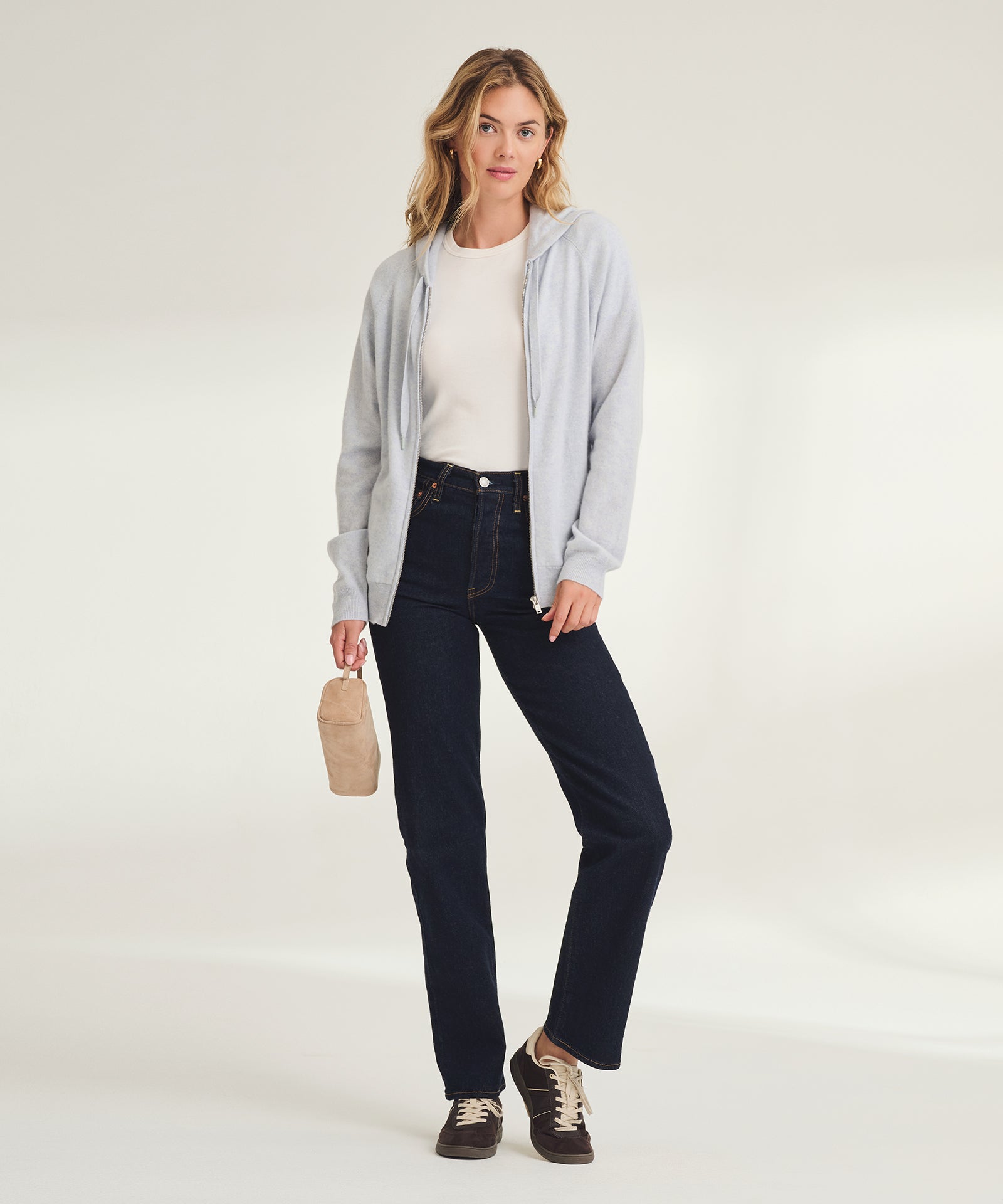 Signature Cashmere Zip Up Hoodie – NAADAM