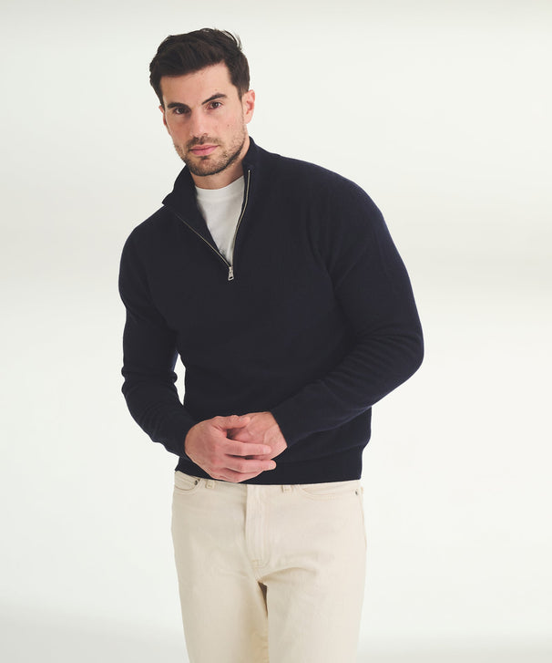 Signature Cashmere Quarter Zip