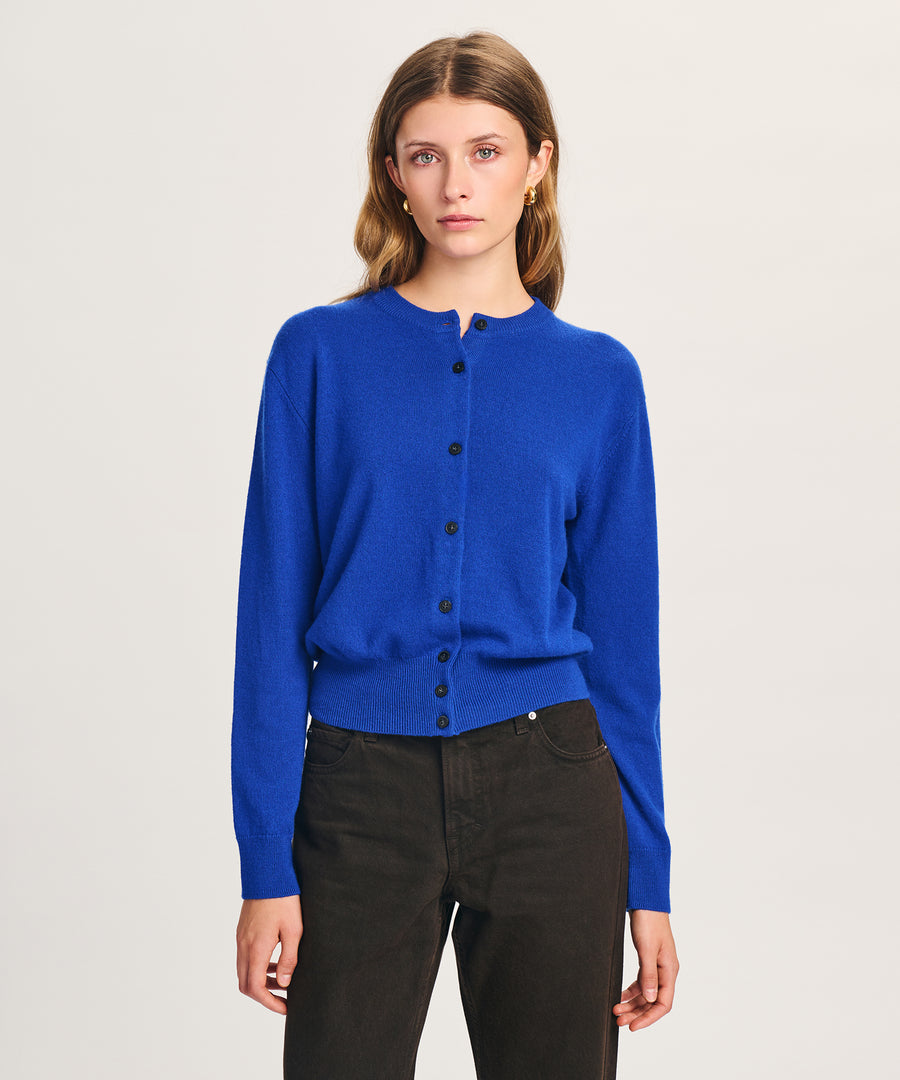 Signature Cashmere Crewneck Cardigan