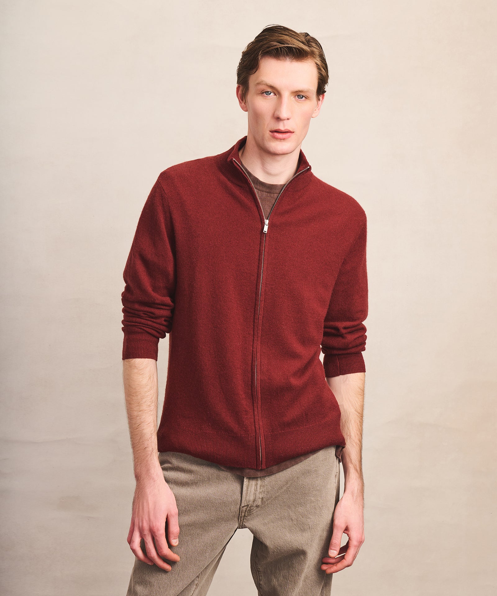 Signature Cashmere Full Zip Sweater – NAADAM