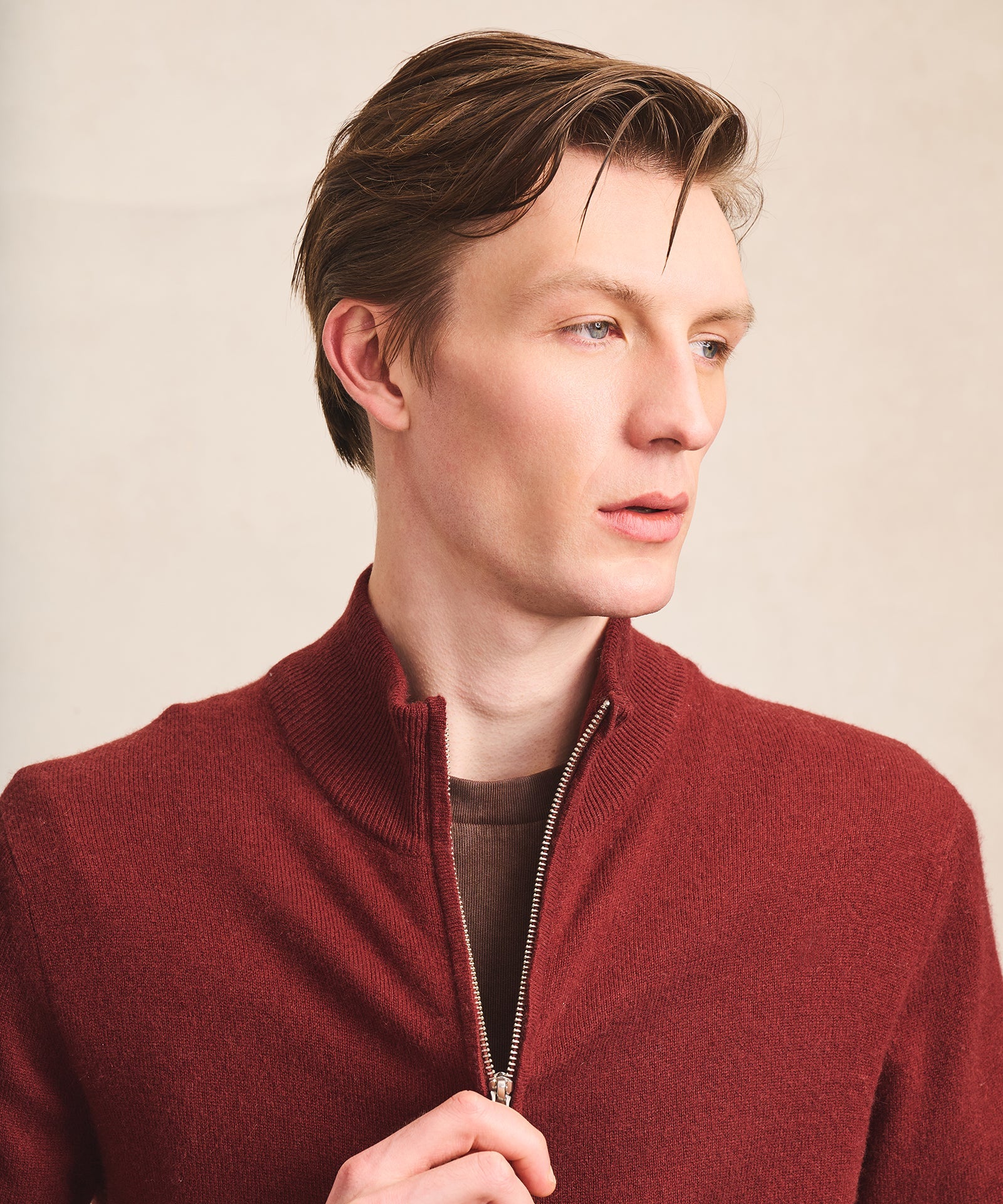 Signature Cashmere Full Zip Sweater – NAADAM