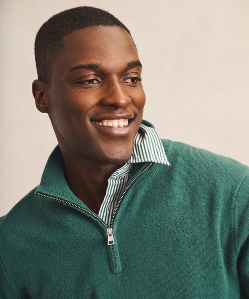 Signature Cashmere Quarter Zip – NAADAM