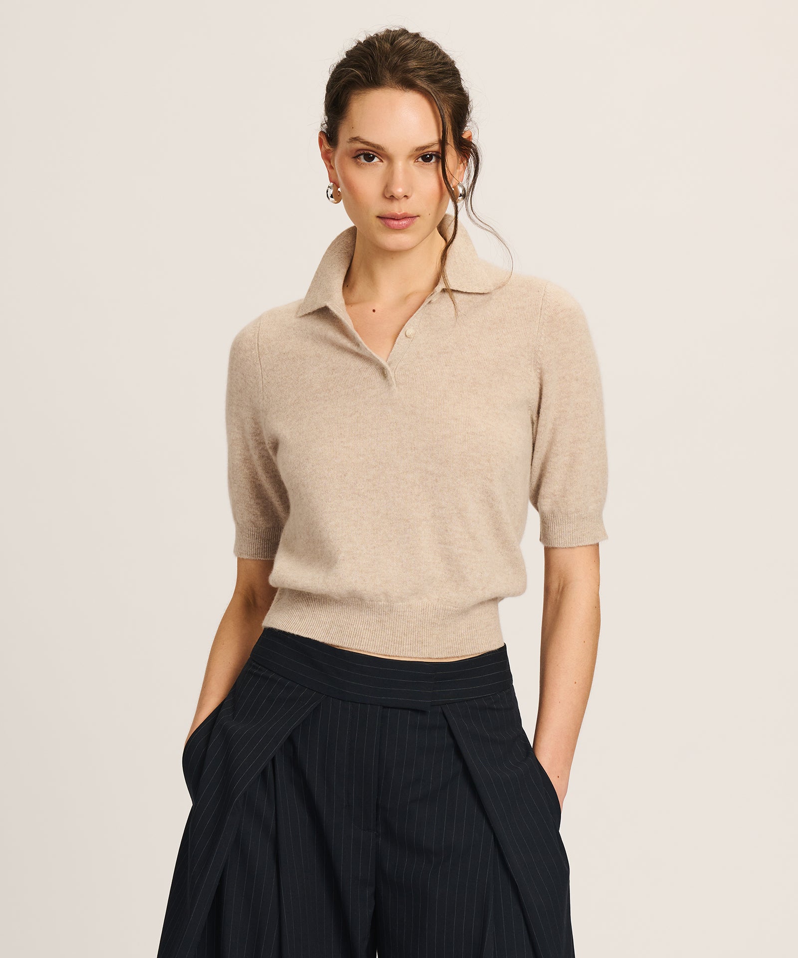 Signature Cashmere Short Sleeve Polo – NAADAM