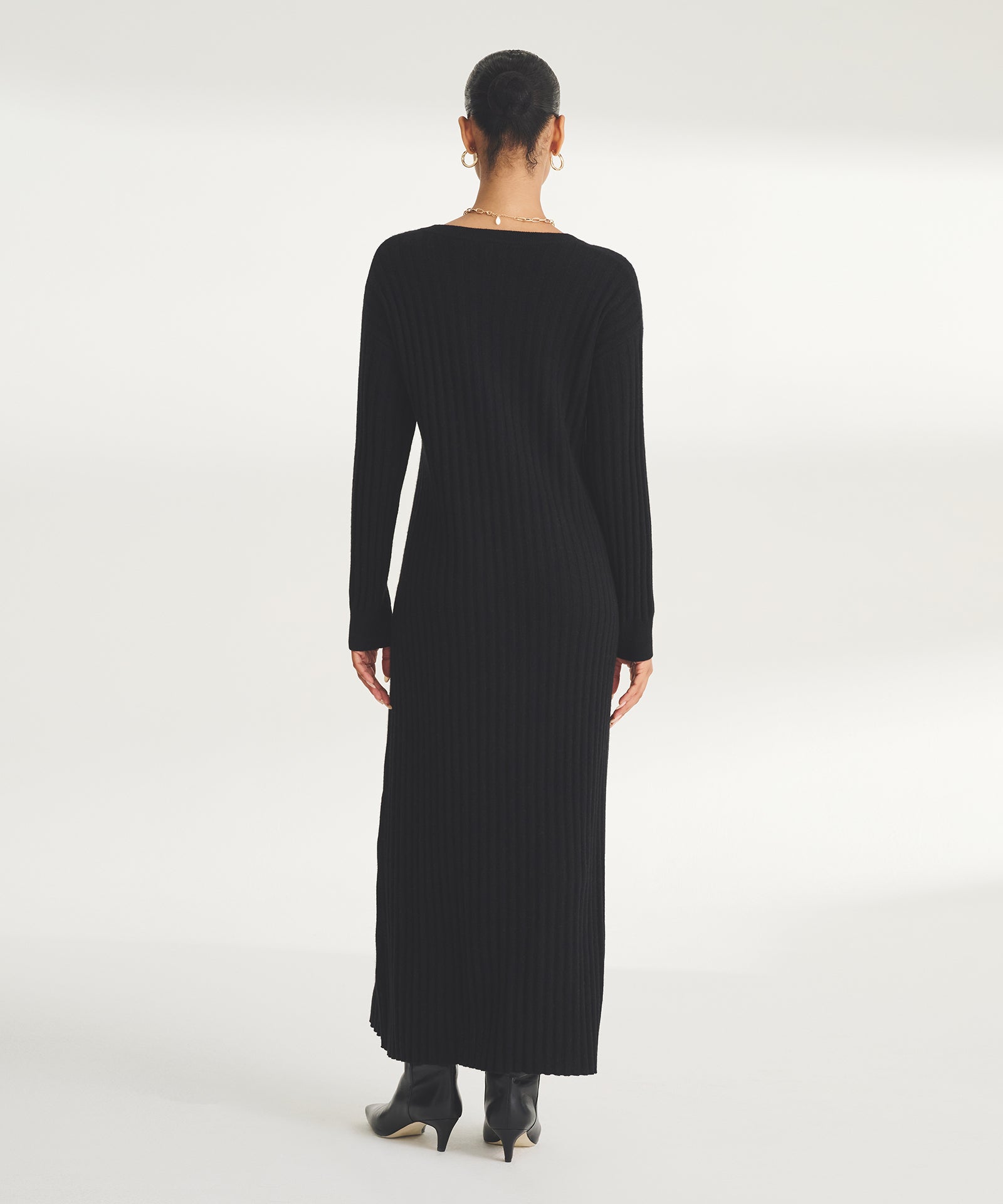 Signature Cashmere Wide Rib Dress NAADAM Signature Cashmere Wide Rib Dress NAADAM