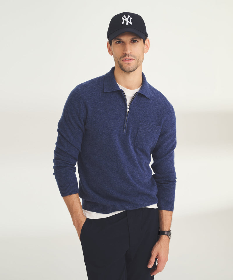 Tシャツ・カットソー CLOSED Ribbed cotton and cachemire polo shirt Nero Closed Ribbed Cotton And Cachemire Polo Shirt