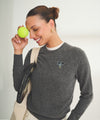 Women's Embroidered Tennis Cashmere Sweater