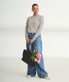 Women's Embroidered Tulips Cashmere Sweater