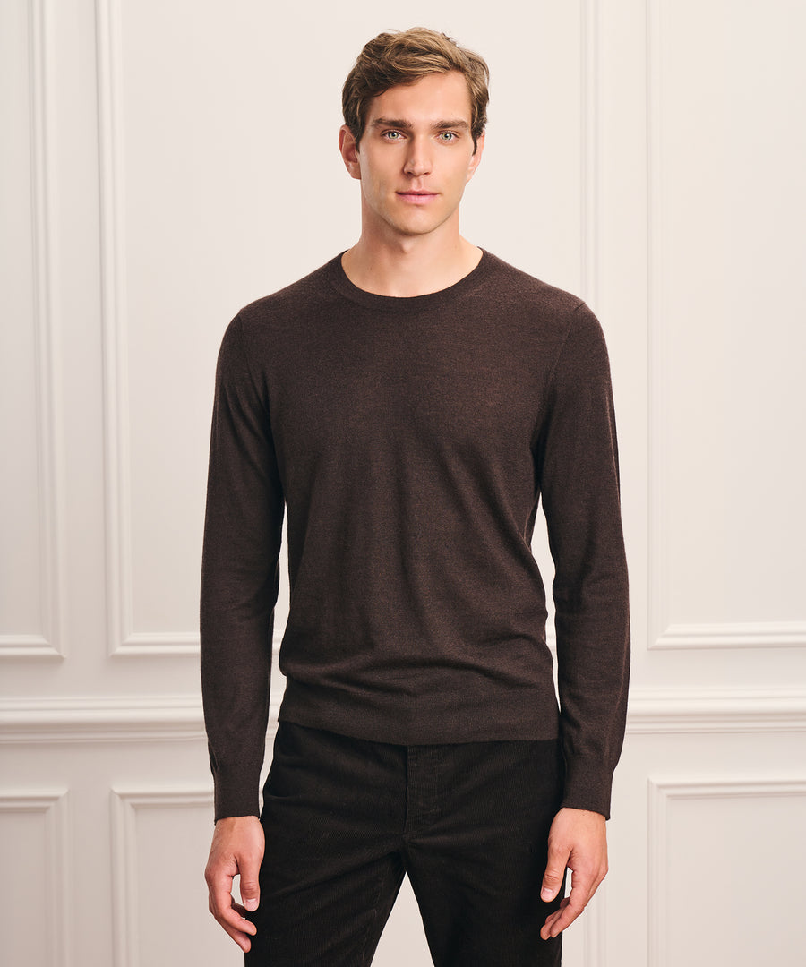 Super Fine Cashmere Long Sleeve Crewneck