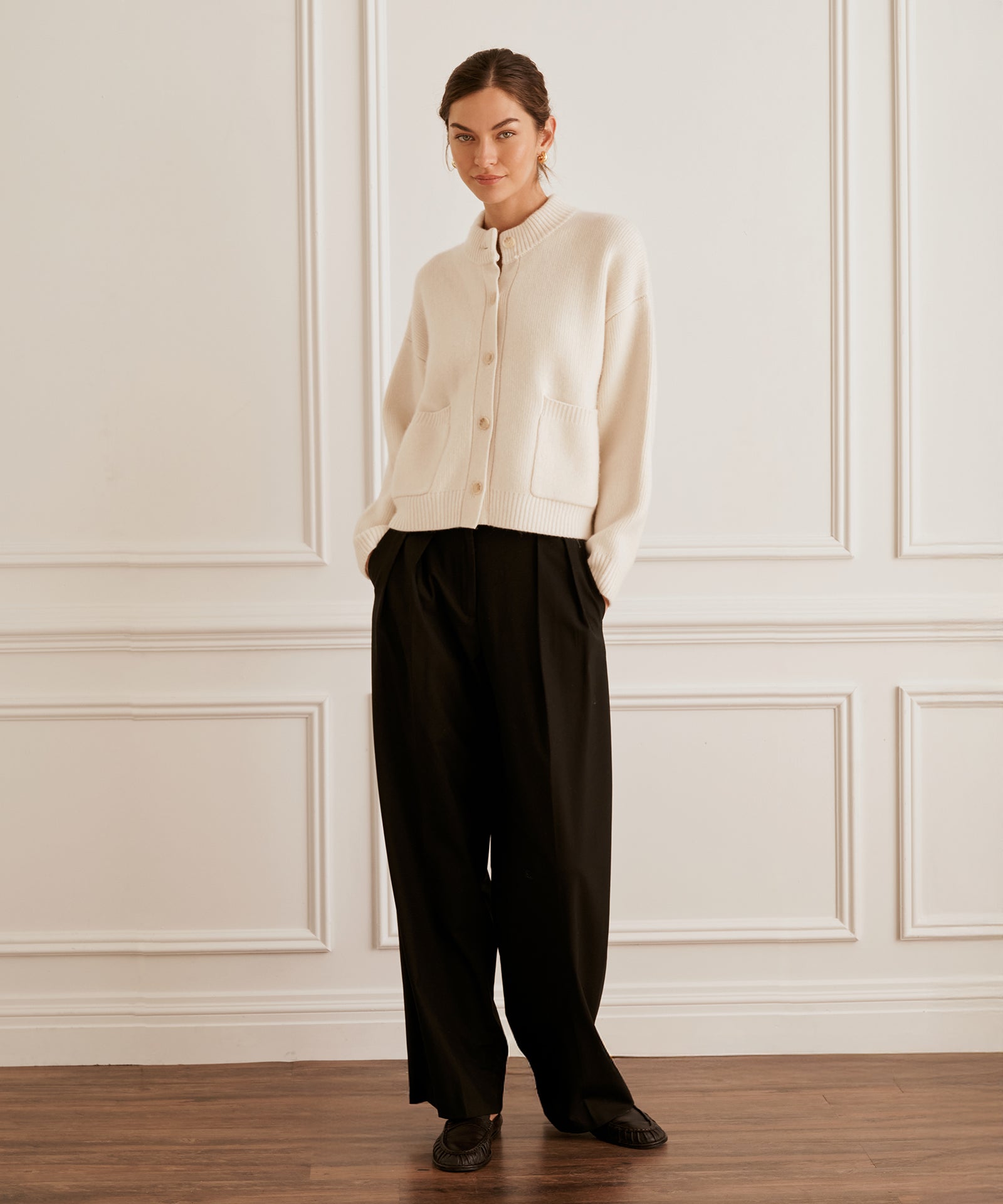 Ultra Luxe Cashmere High Neck Cardigan – NAADAM