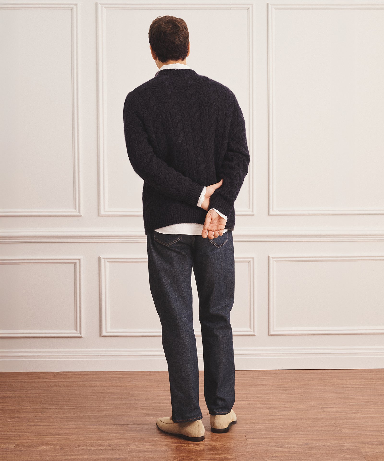 Super Luxe Cashmere Cable Crewneck – NAADAM