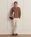 Super Luxe Cashmere Cable Crewneck