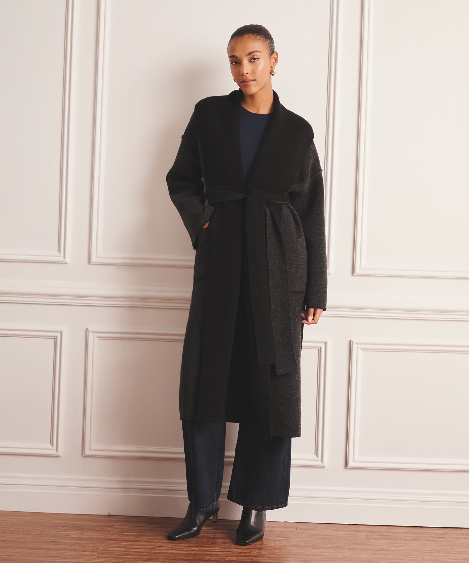 【美品】Na.e Wool&Silk&Cashmere Coat Amazon.com: LilySilk Wool Cashmere Blend Womens Coat Double-Faced