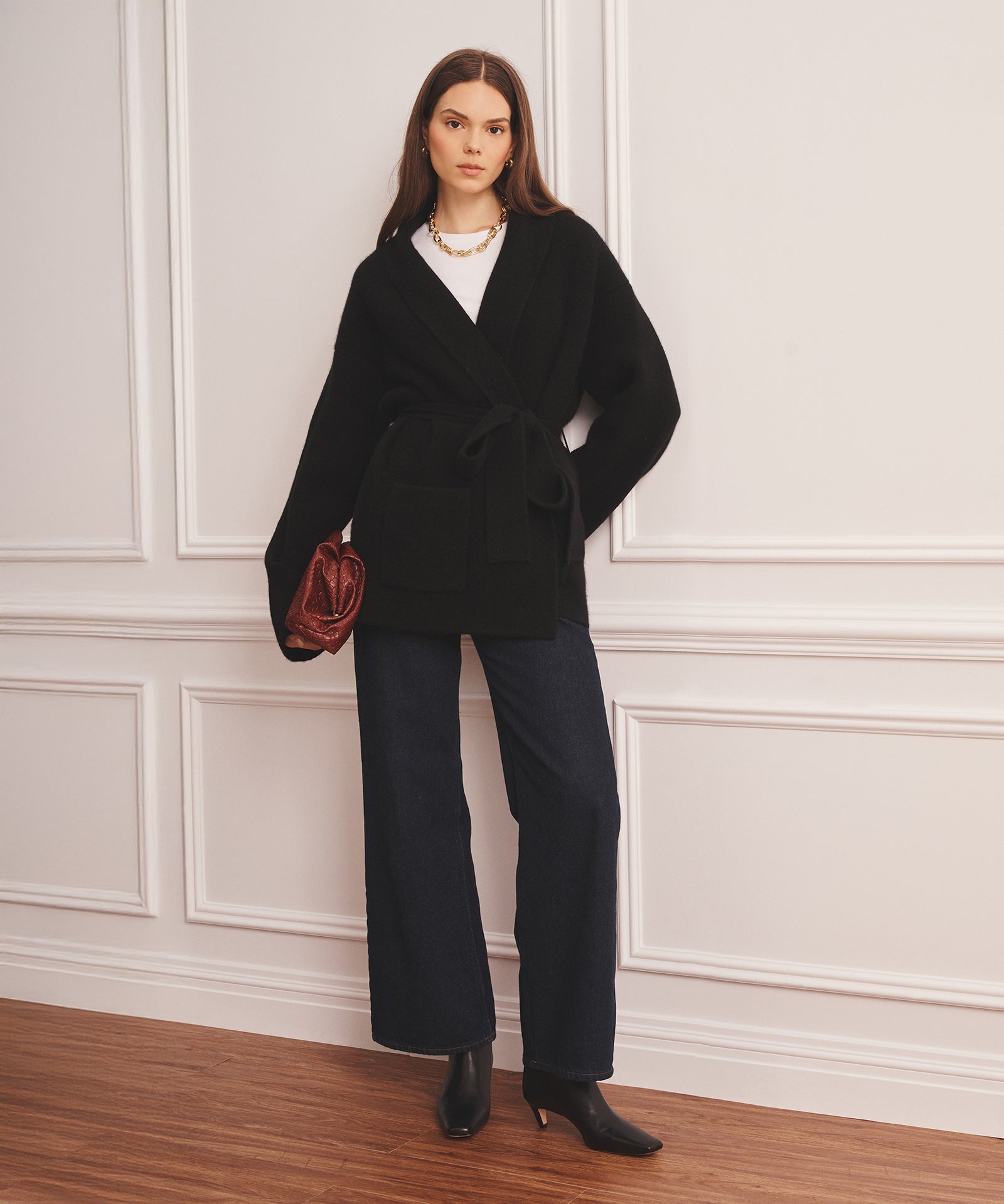 【極美品】LIDNM SHAWL COLLAR COAT M Super Luxe Cashmere Double Faced Shawl Collar Jacket – NAADAM