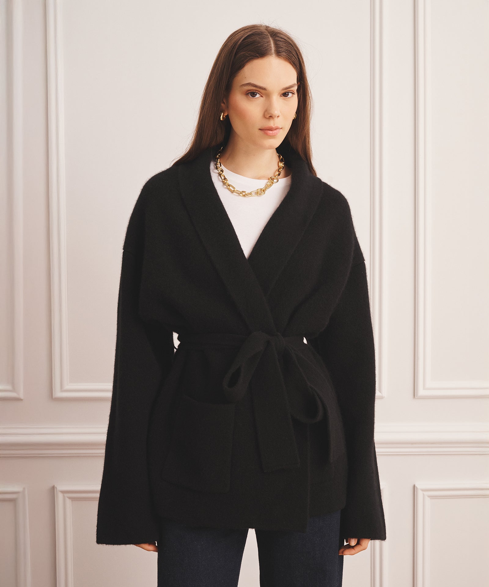 Super Luxe Cashmere Double Faced Shawl Collar Jacket – NAADAM