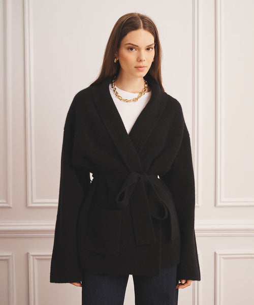 【極美品】LIDNM SHAWL COLLAR COAT M Super Luxe Cashmere Double Faced Shawl Collar Jacket – NAADAM