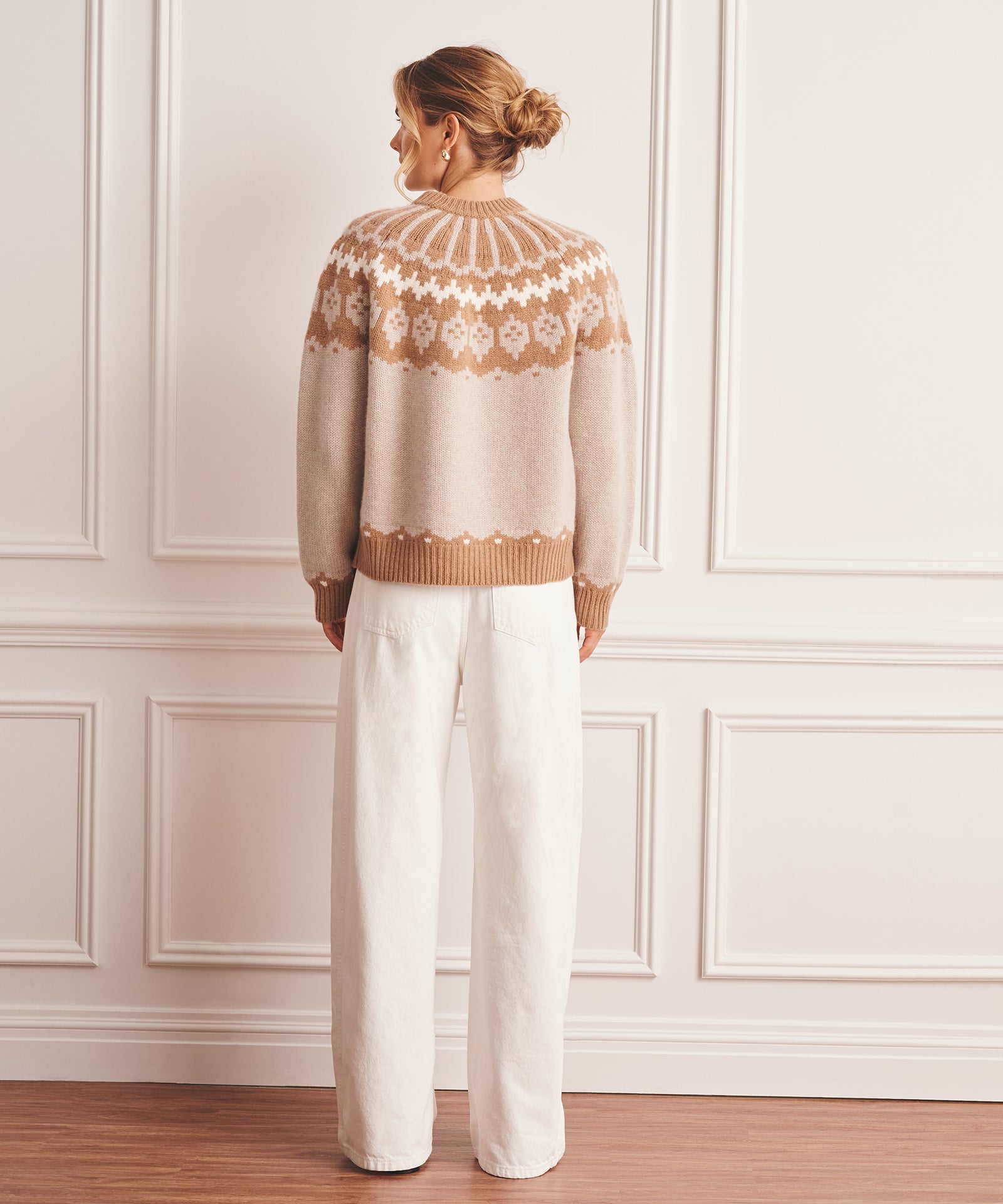 Super Luxe Cashmere Fair Isle Crewneck – NAADAM