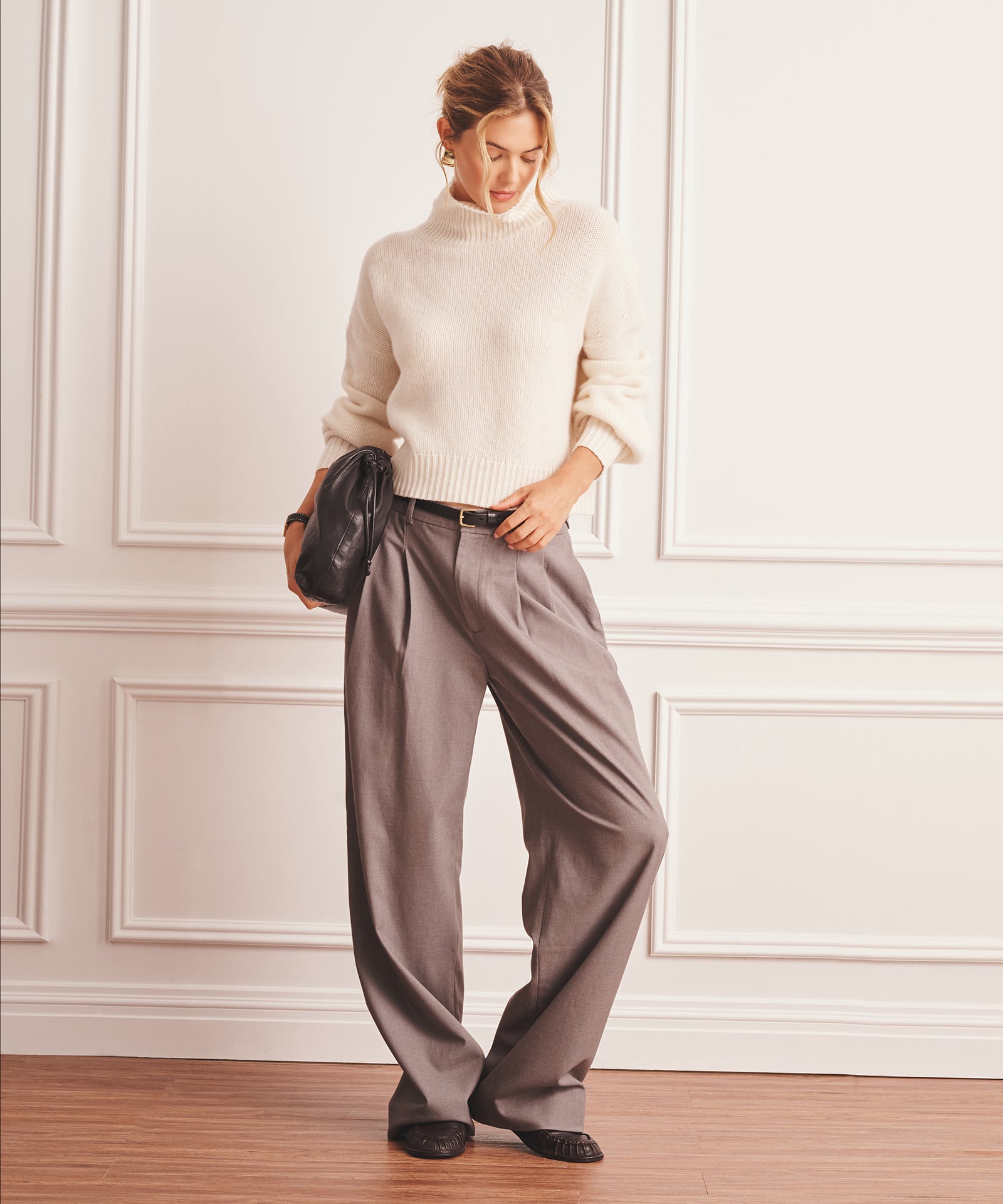 Luxe Cashmere Oversized Turtleneck – NAADAM