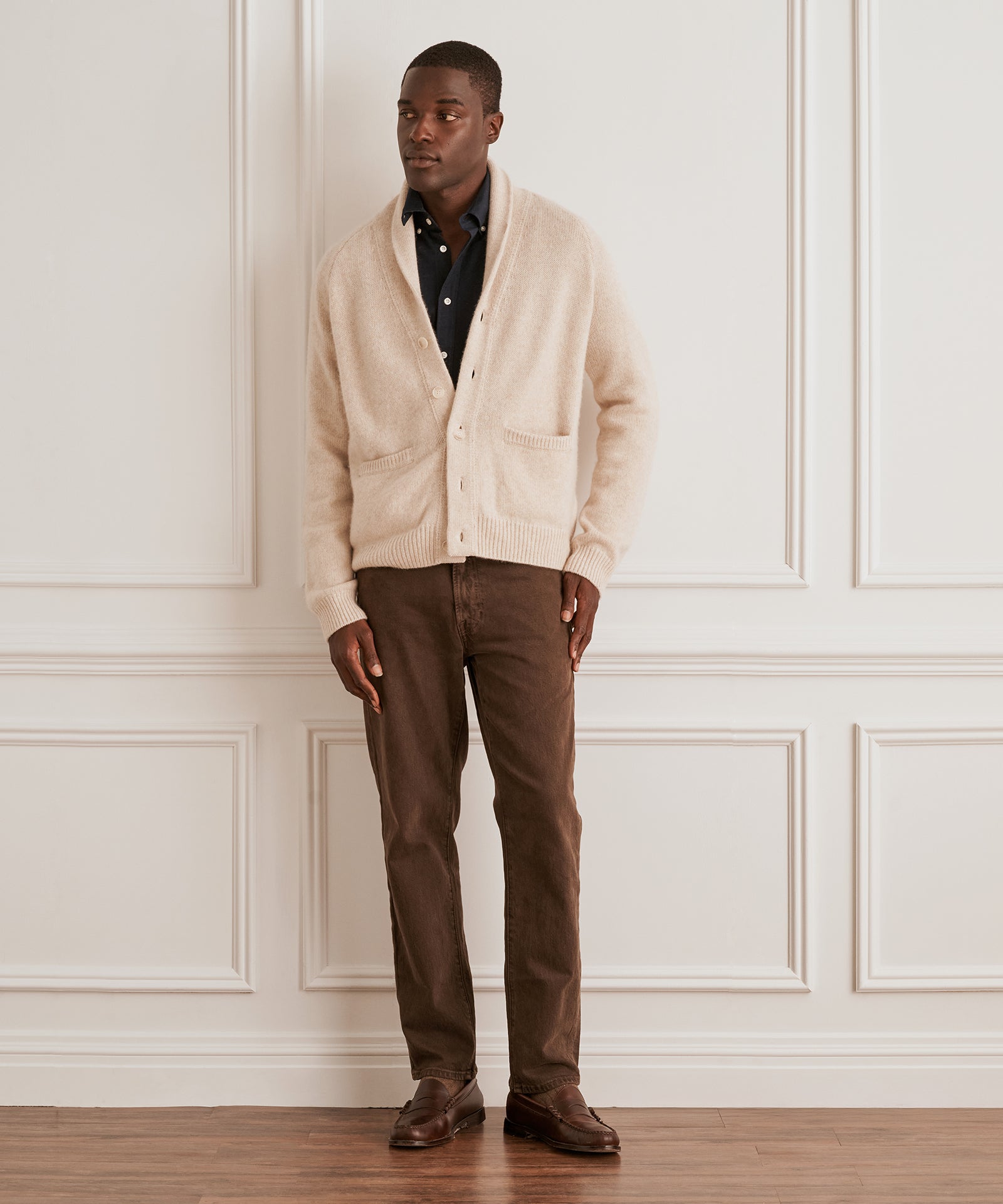 Super Luxe Cashmere Shawl Collared Cardigan – NAADAM