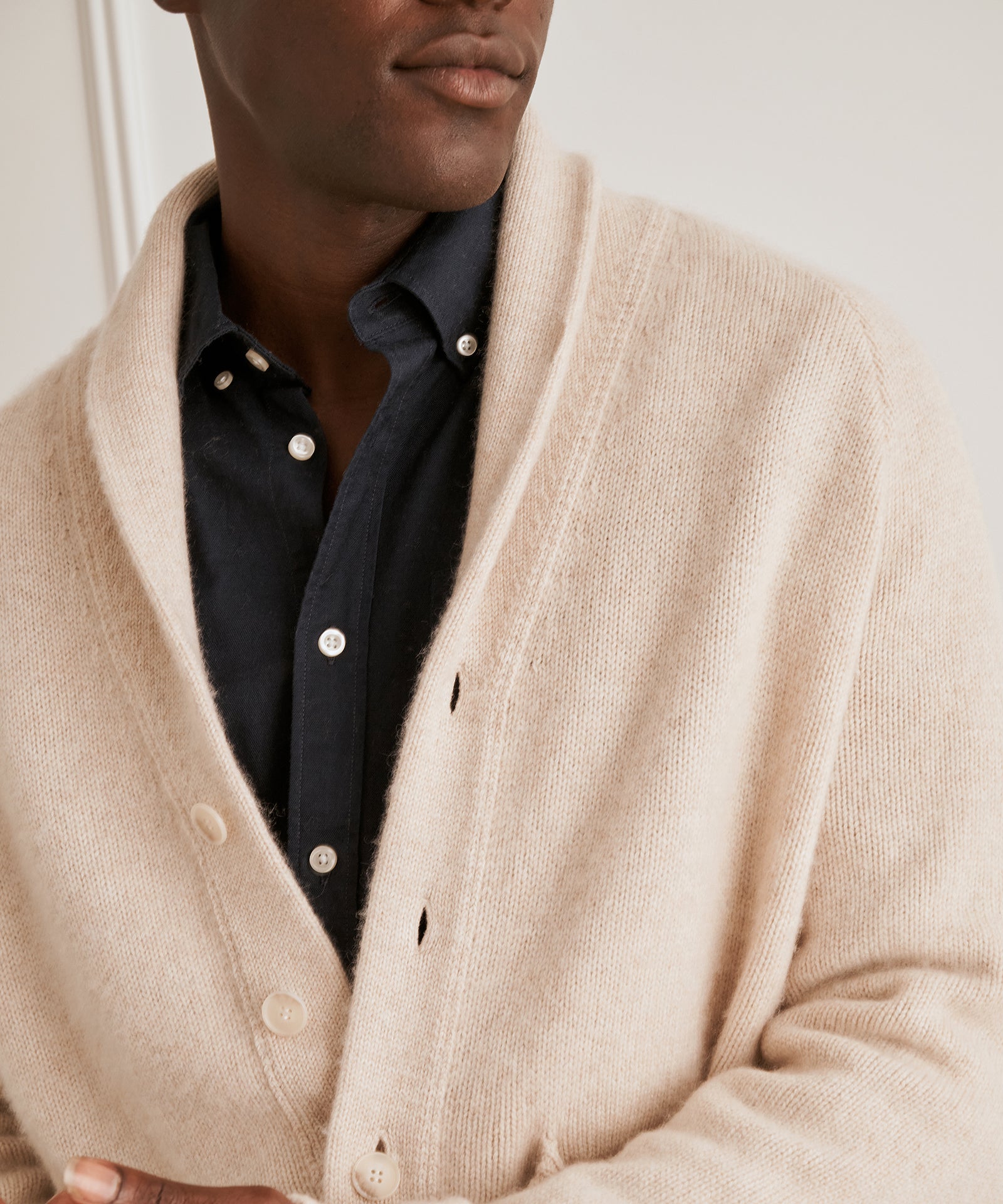 Super Luxe Cashmere Shawl Collared Cardigan – NAADAM