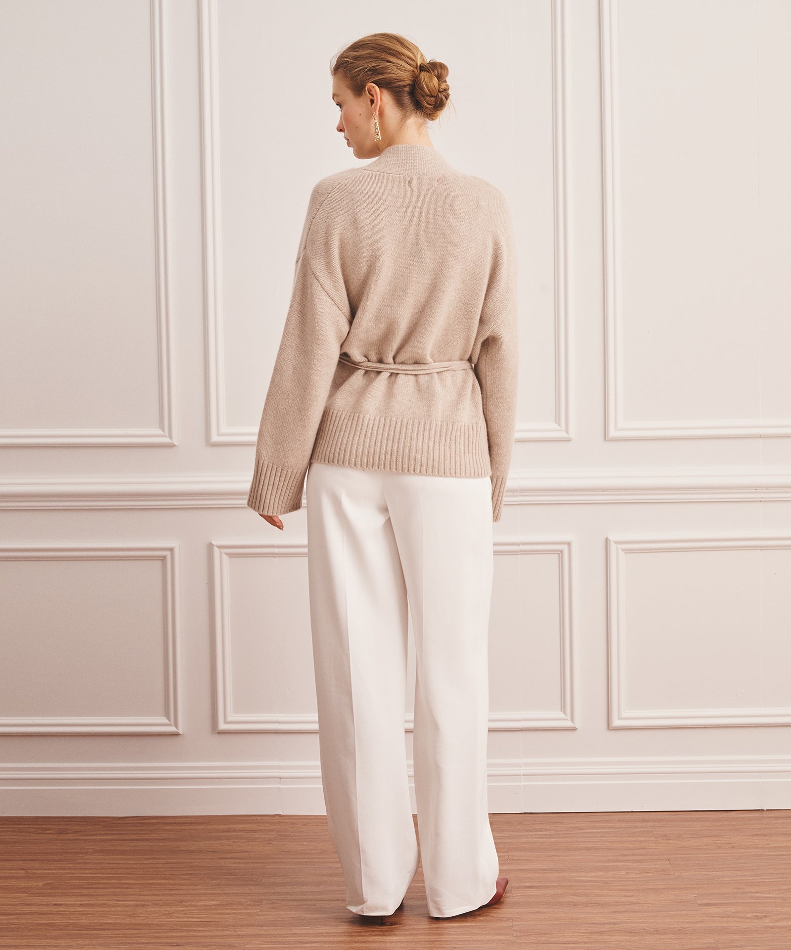 Super Luxe Cashmere Tie Waist Cardigan – NAADAM