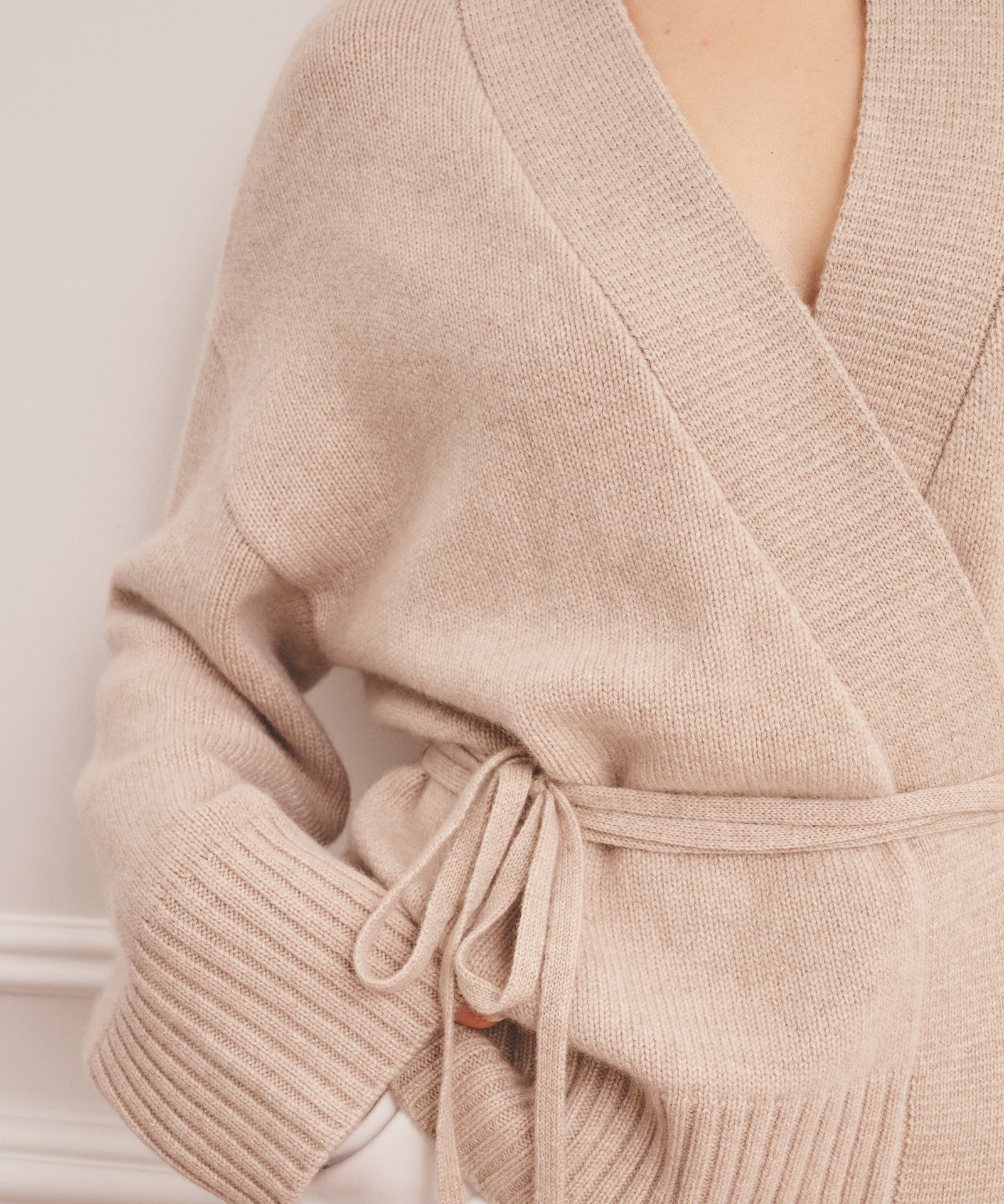 Super Luxe Cashmere Tie Waist Cardigan – NAADAM