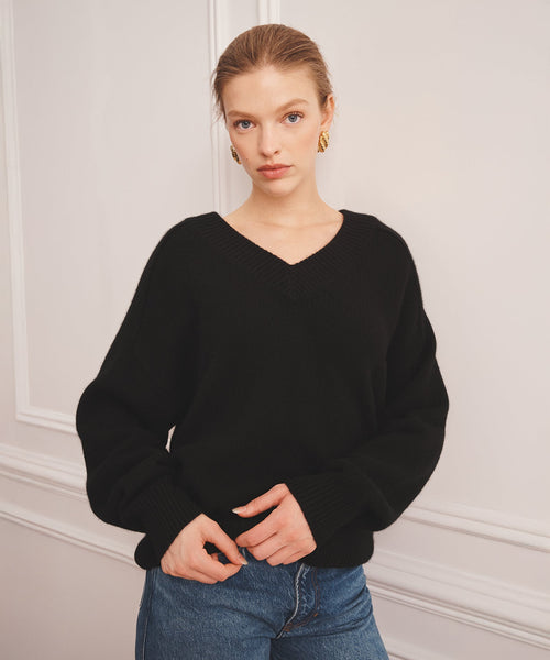 Super Luxe Cashmere V-Neck Sweater – NAADAM