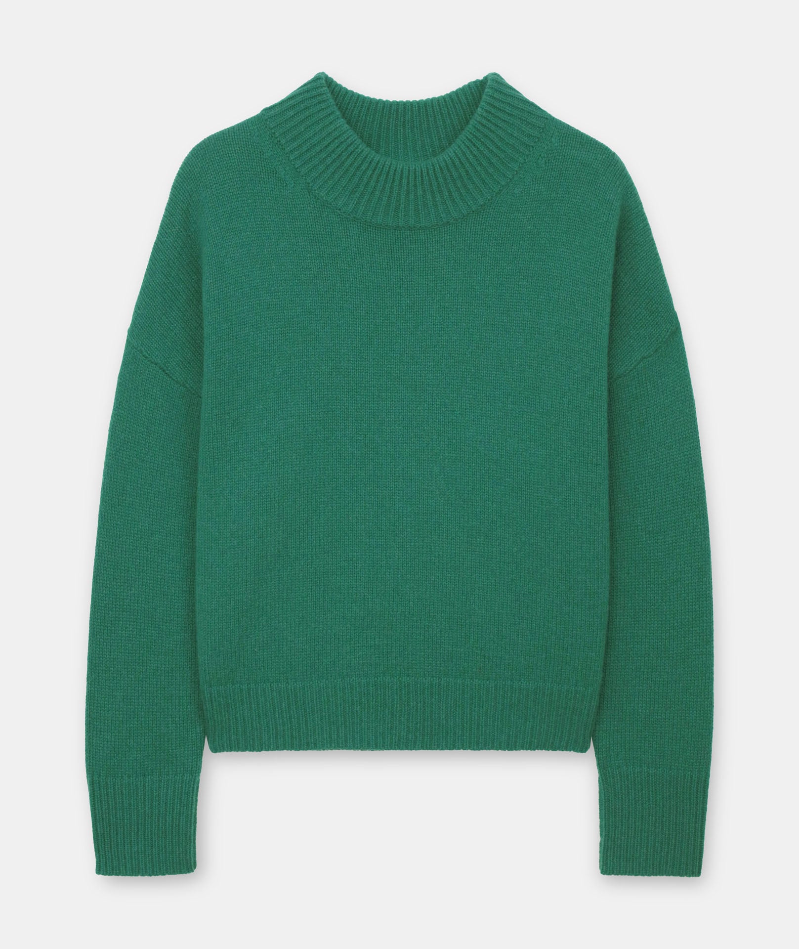 美品 2023AW マークアンドロナ Ever Luxe Knit ハイネック 超美品】マークアンドロナ 長袖ハイネックシャツ グレー×白 ネック袖口