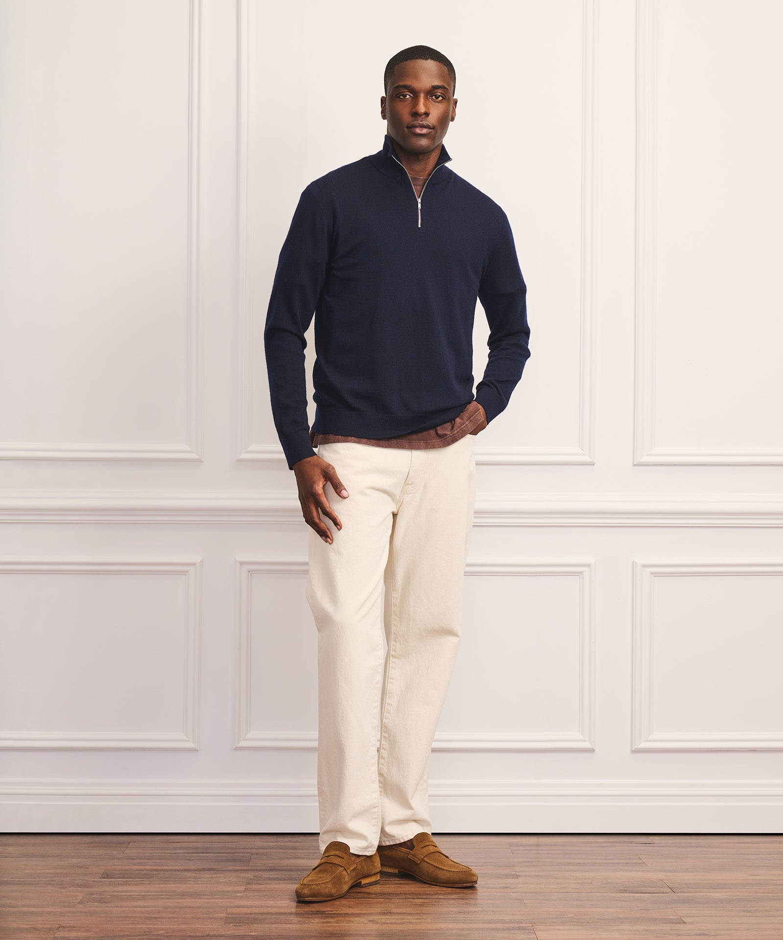 Super Fine Cashmere Quarter Zip – NAADAM