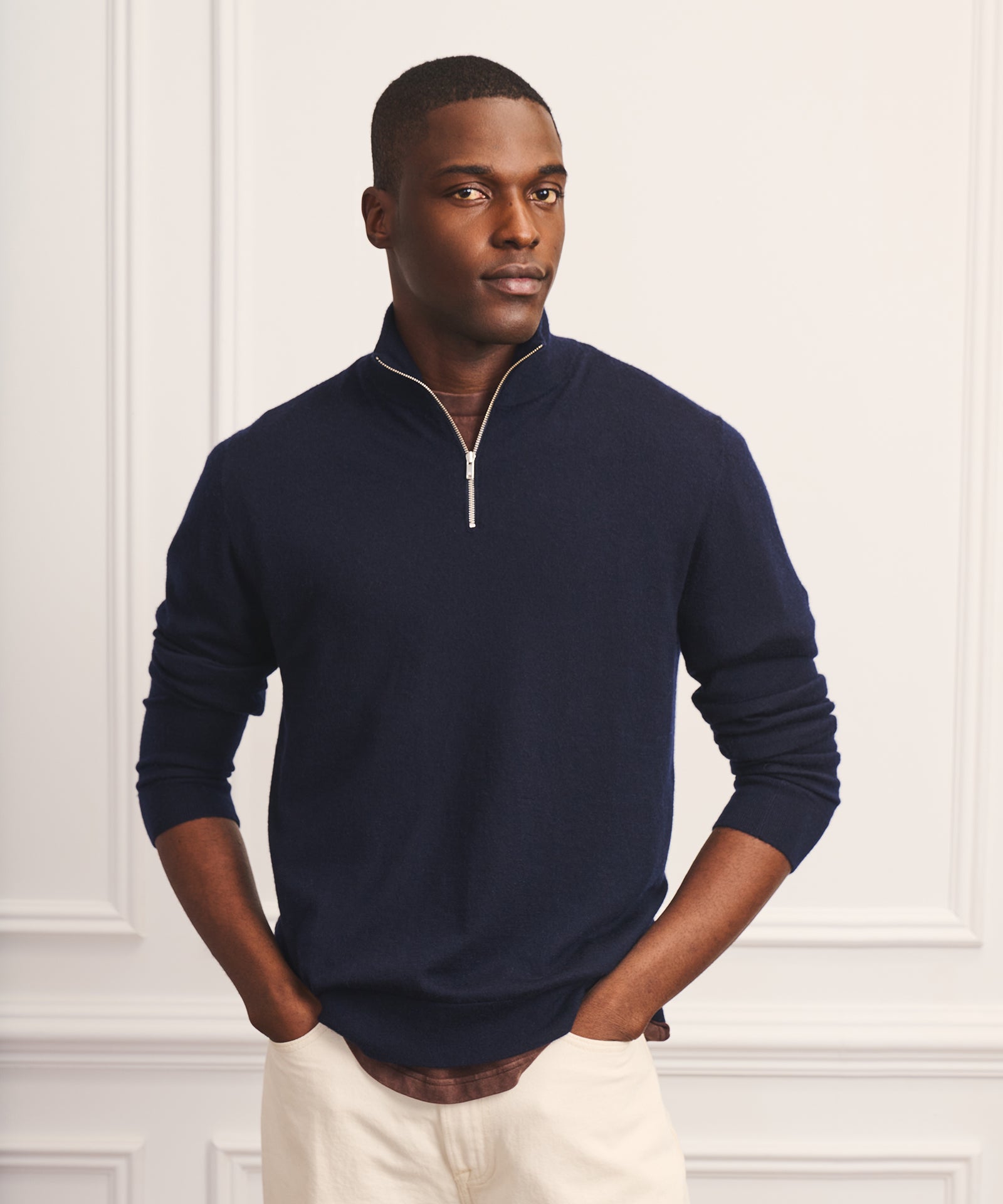 Super Fine Cashmere Quarter Zip – NAADAM