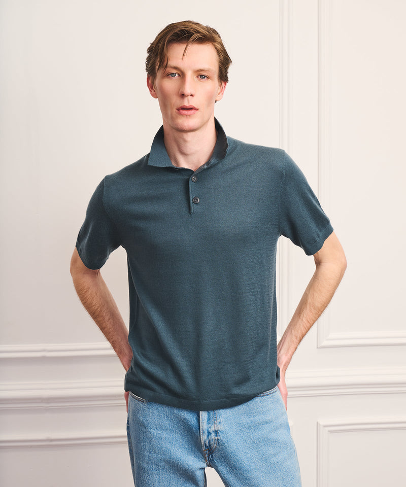 Super Fine Cashmere Short Sleeve Polo – NAADAM